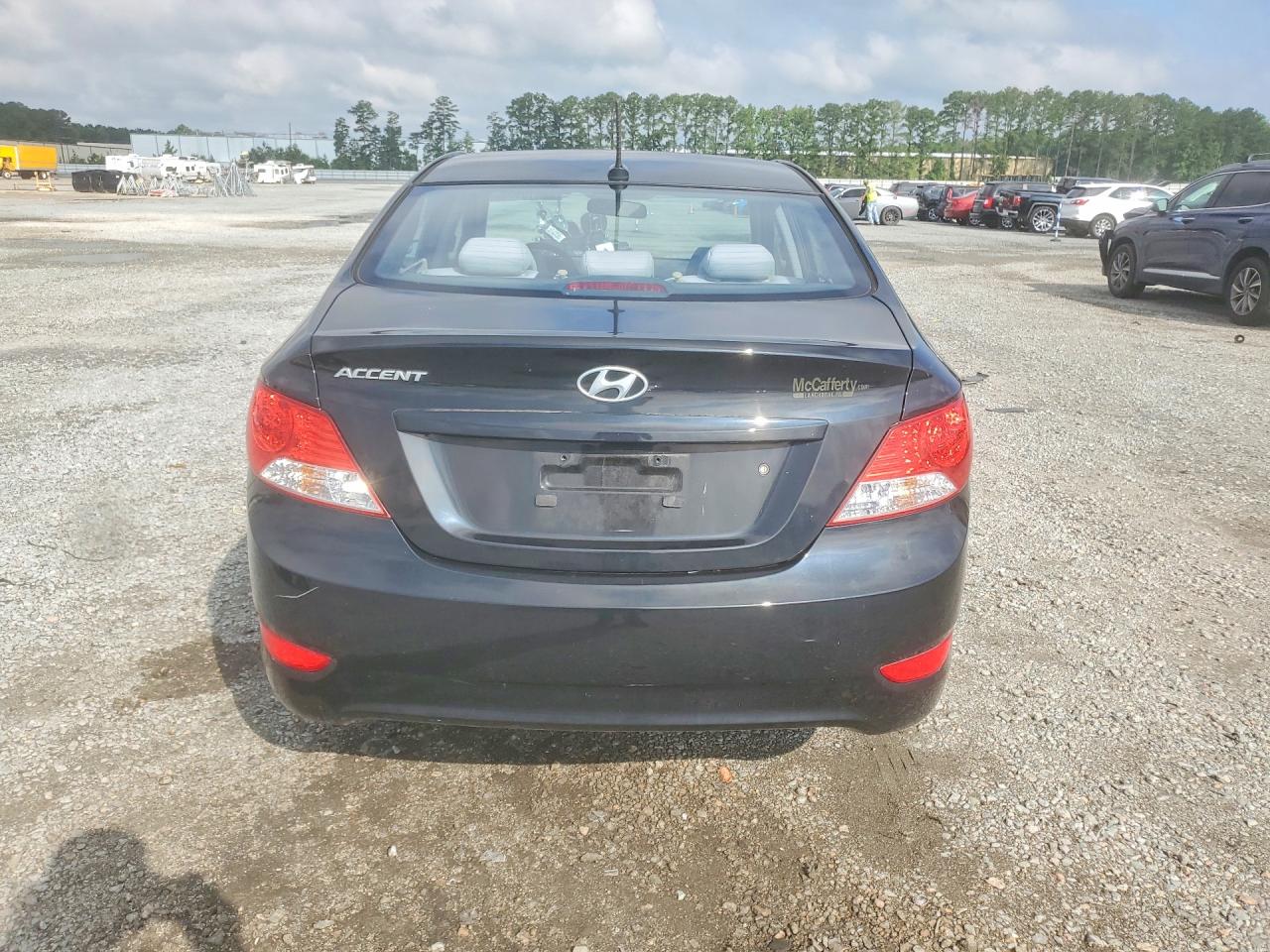 2014 Hyundai Accent Gls Black vin: KMHCT4AE6EU776490