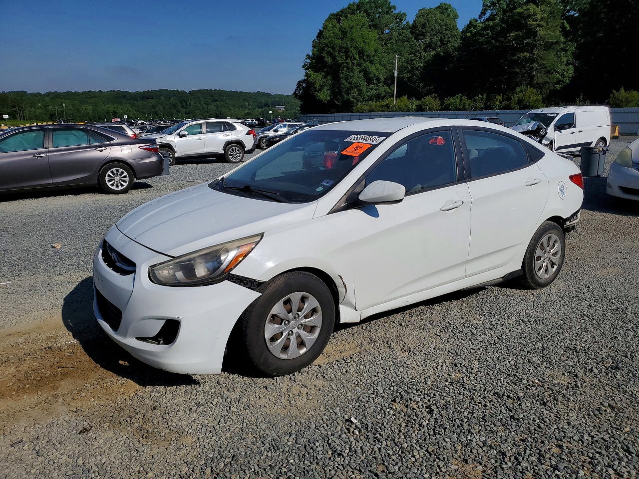 2015 Hyundai Accent Gls White vin: KMHCT4AE6FU799463