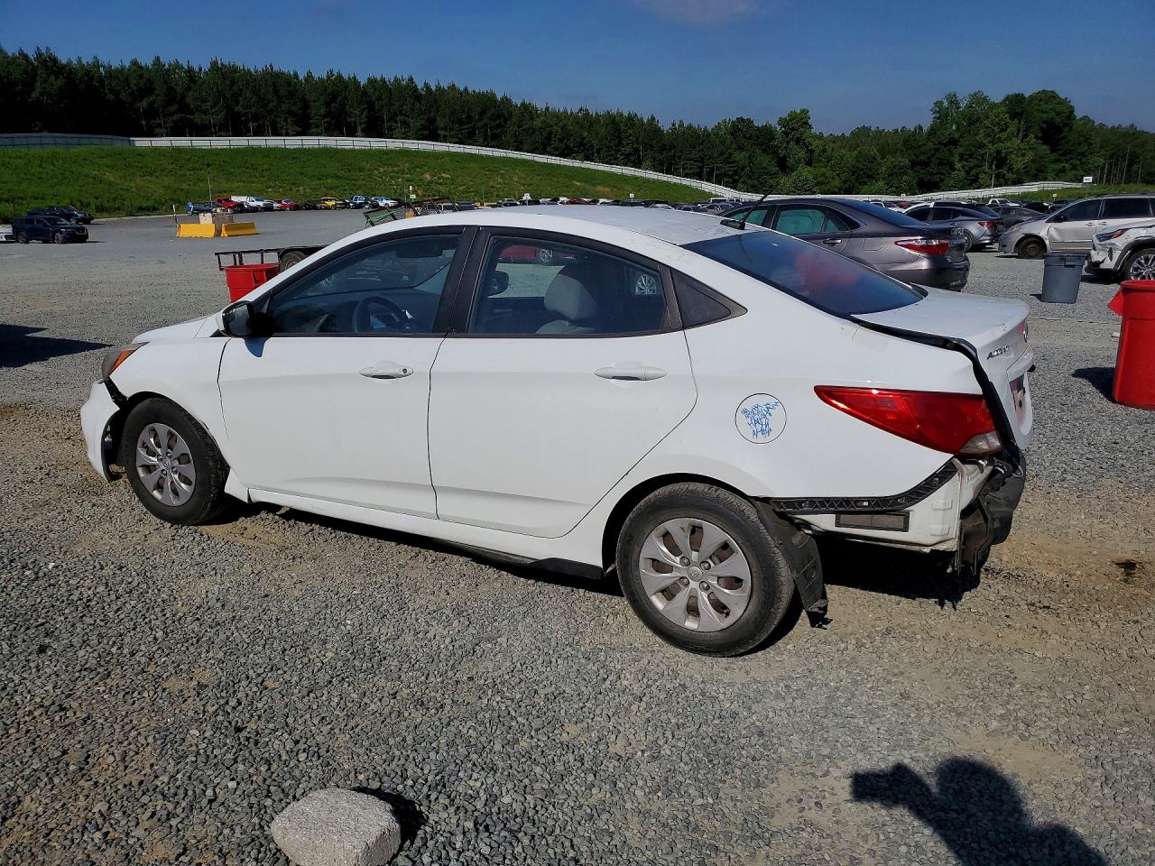 2015 Hyundai Accent Gls White vin: KMHCT4AE6FU799463