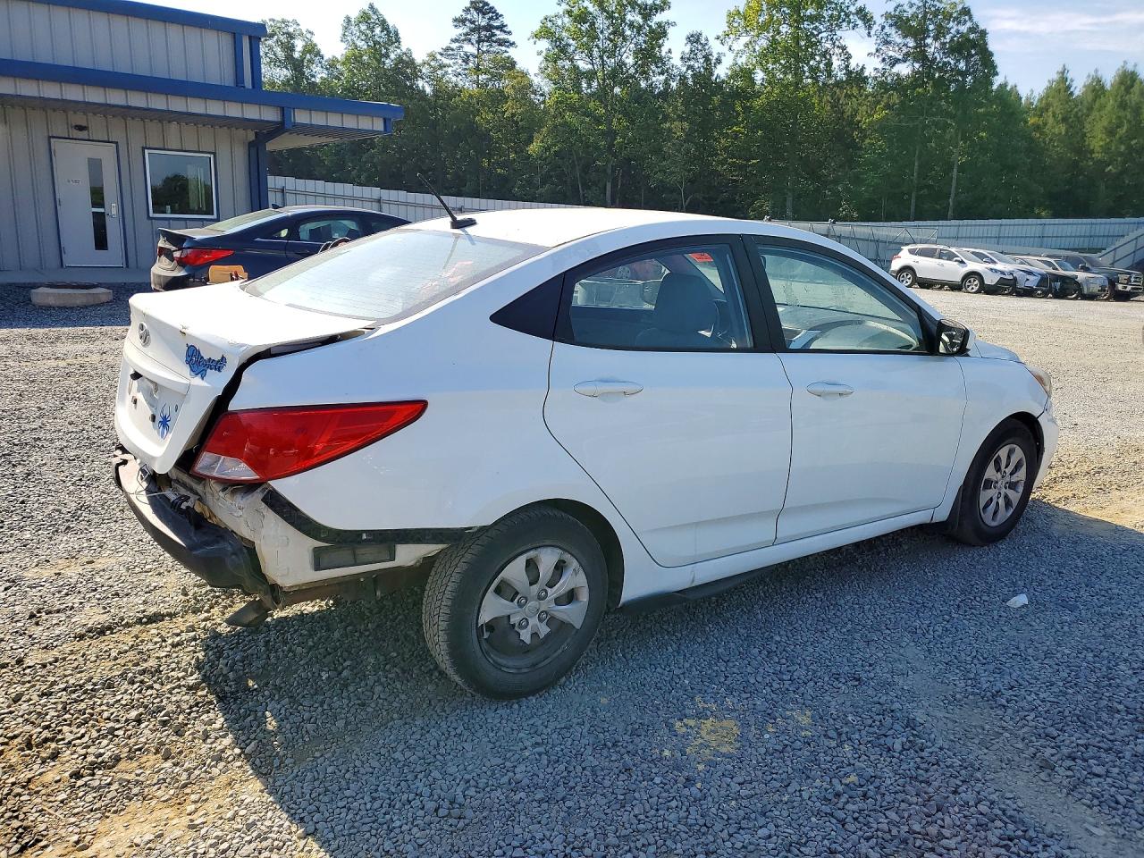 2015 Hyundai Accent Gls White vin: KMHCT4AE6FU799463