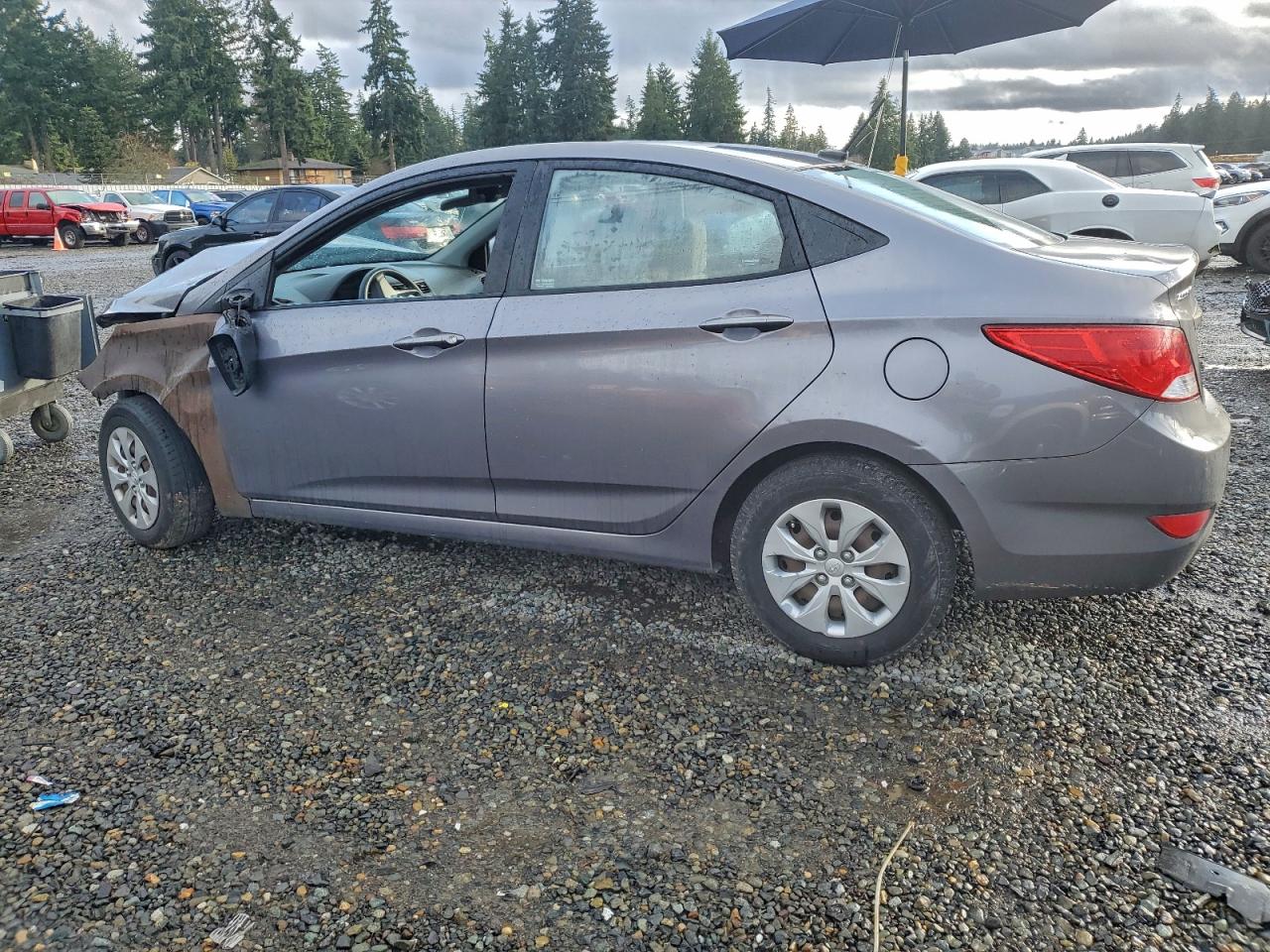 2015 Hyundai Accent Gls Silver vin: KMHCT4AE6FU807514