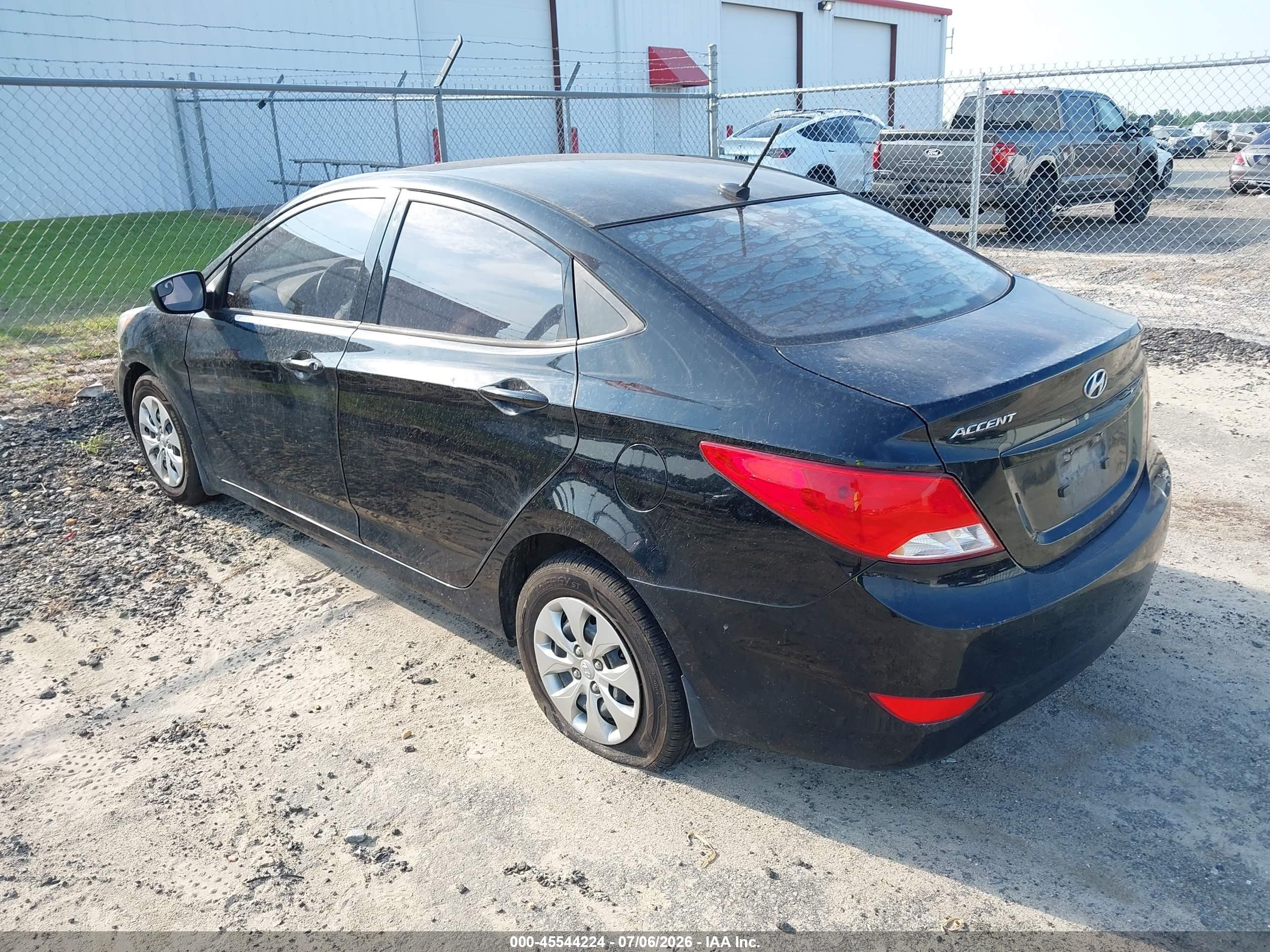 2015 Hyundai Accent Gls Black vin: KMHCT4AE6FU867552