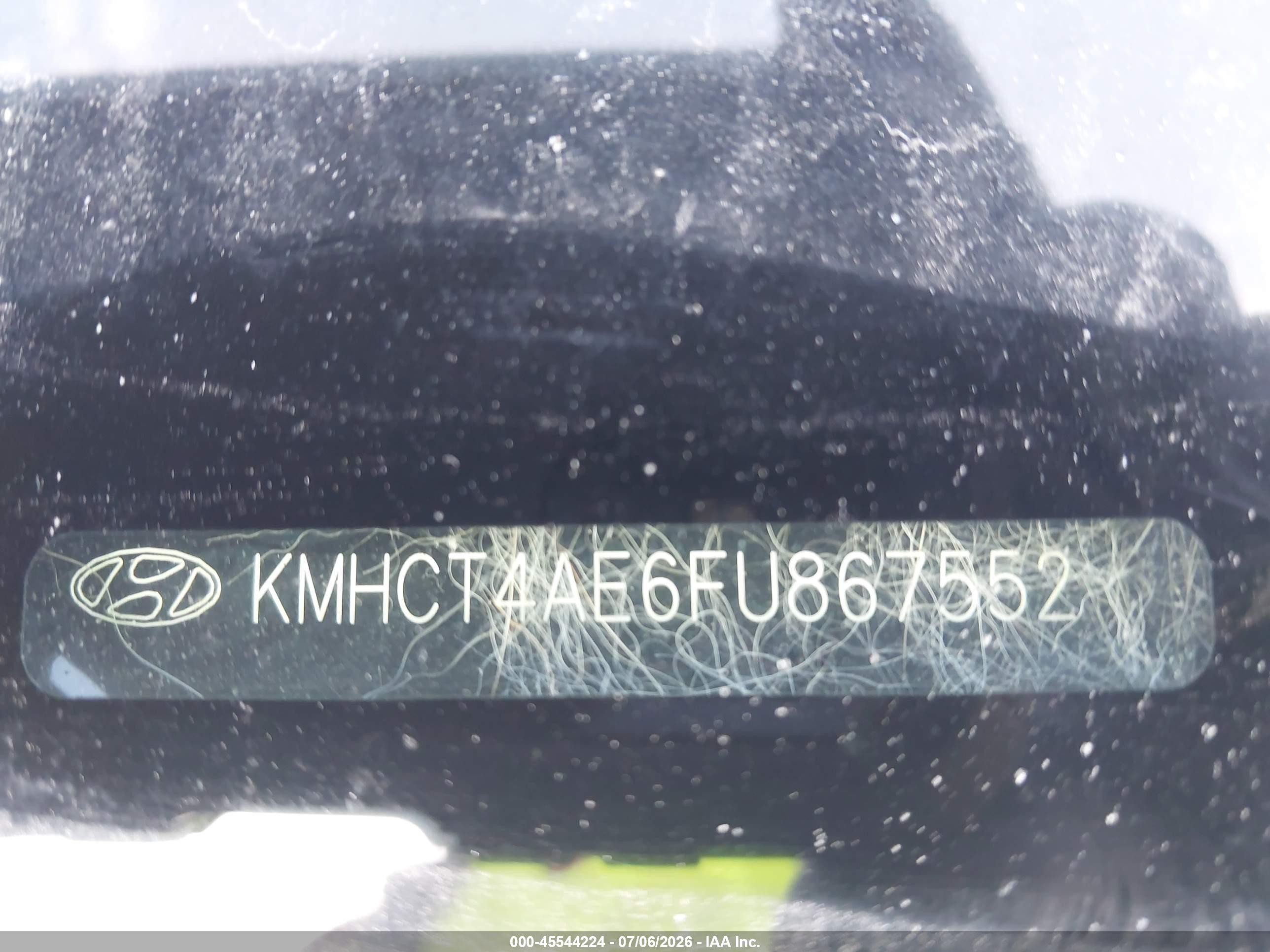 2015 Hyundai Accent Gls Black vin: KMHCT4AE6FU867552