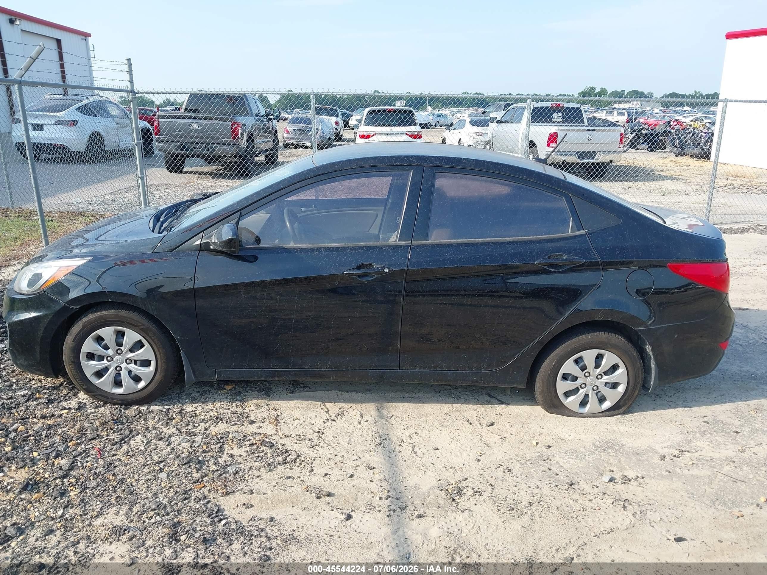 2015 Hyundai Accent Gls Black vin: KMHCT4AE6FU867552