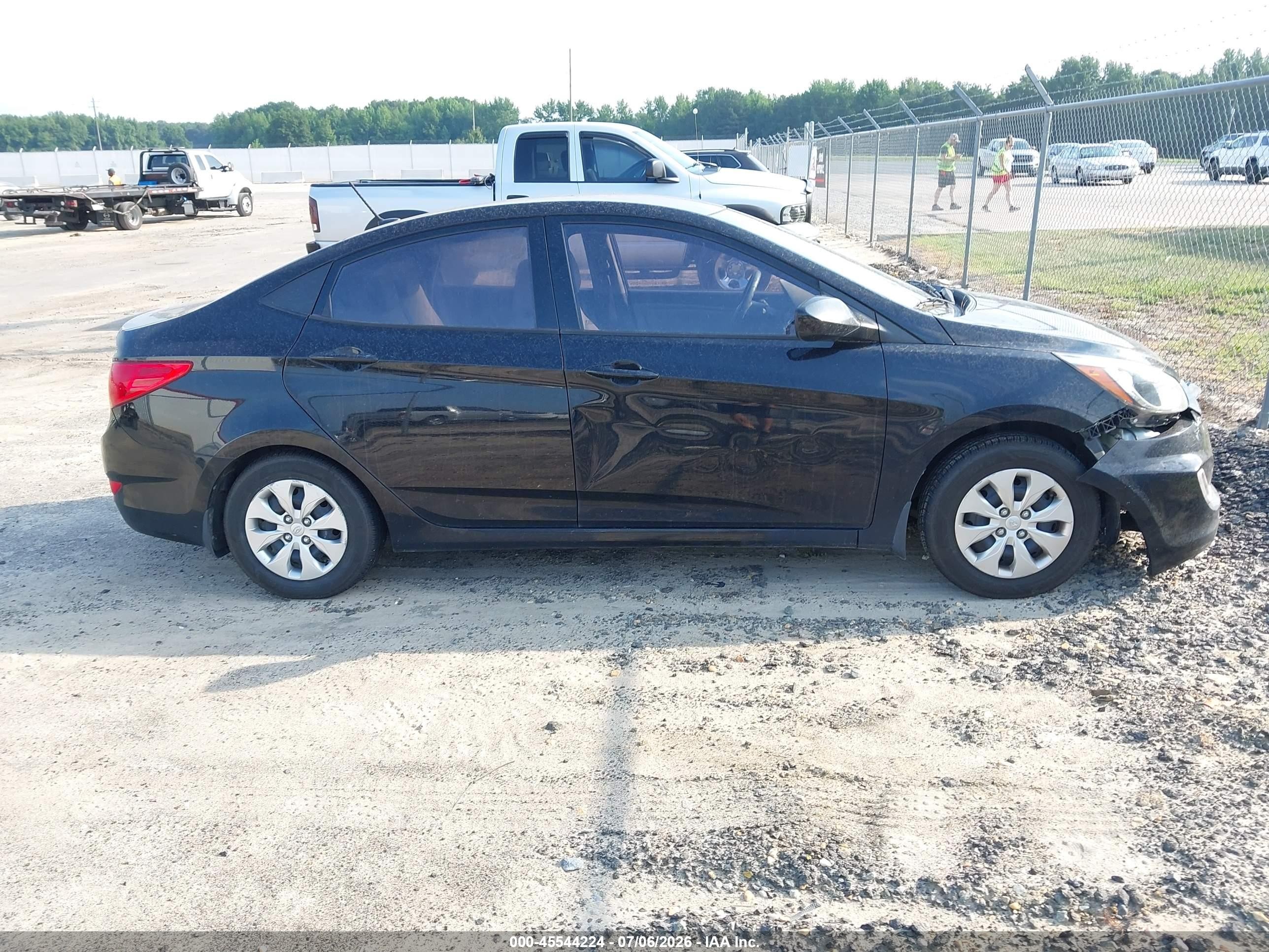 2015 Hyundai Accent Gls Black vin: KMHCT4AE6FU867552