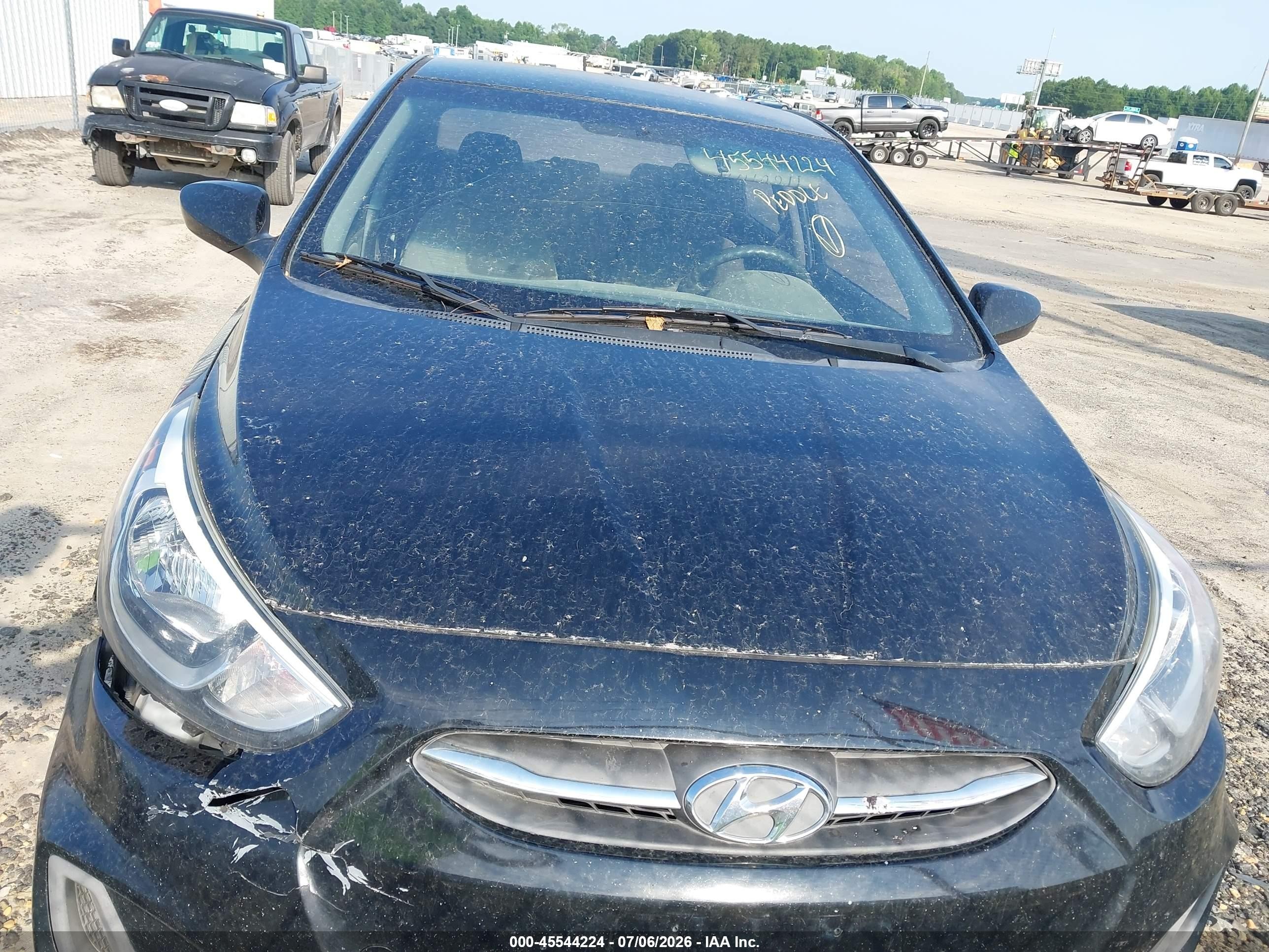 2015 Hyundai Accent Gls Black vin: KMHCT4AE6FU867552