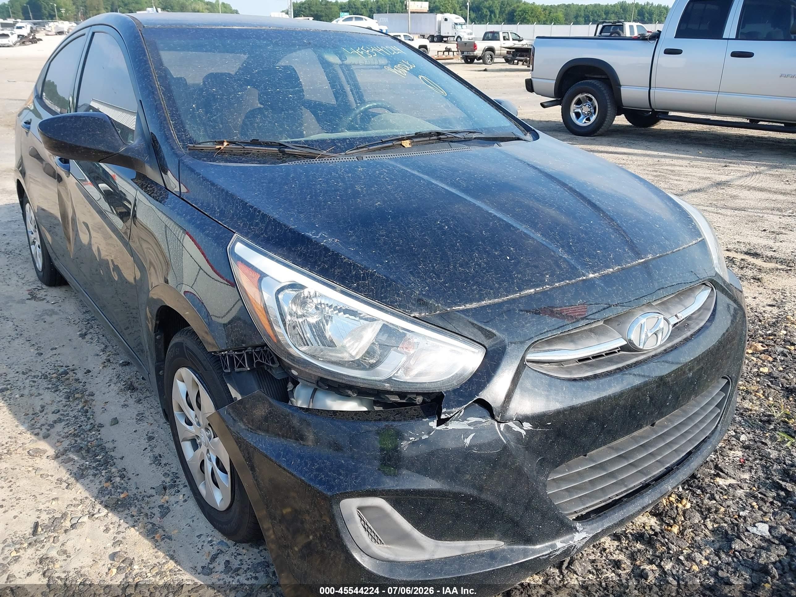 2015 Hyundai Accent Gls Black vin: KMHCT4AE6FU867552