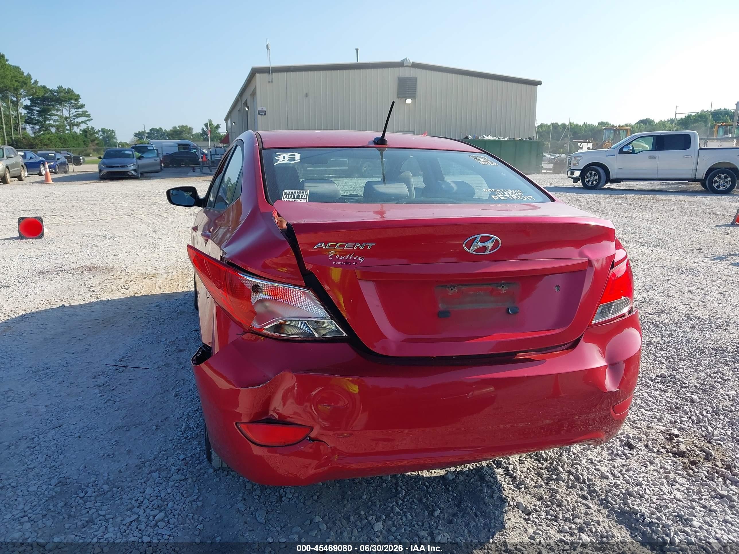 2015 Hyundai Accent Gls Красный vin: KMHCT4AE6FU868619