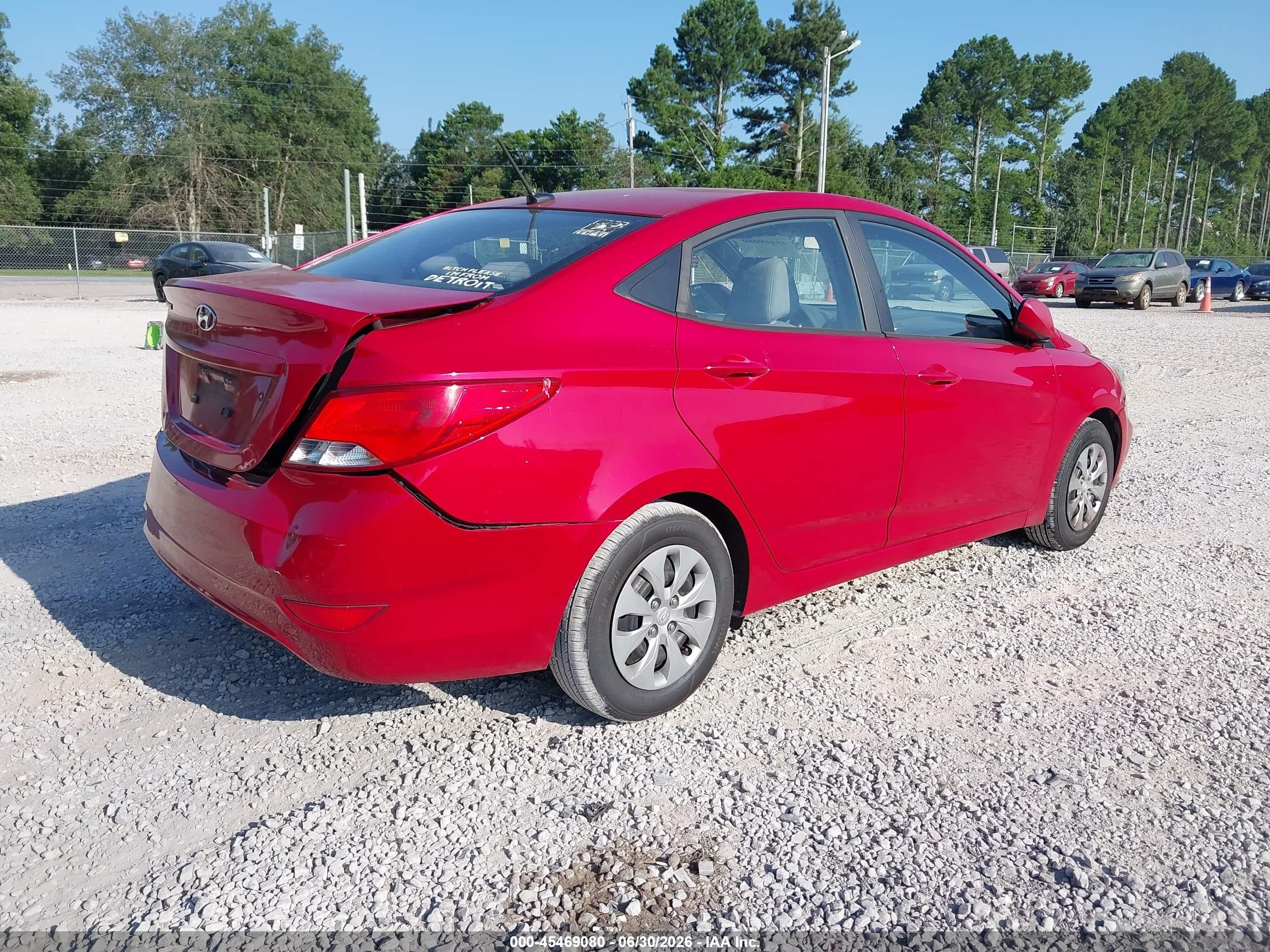 2015 Hyundai Accent Gls Красный vin: KMHCT4AE6FU868619