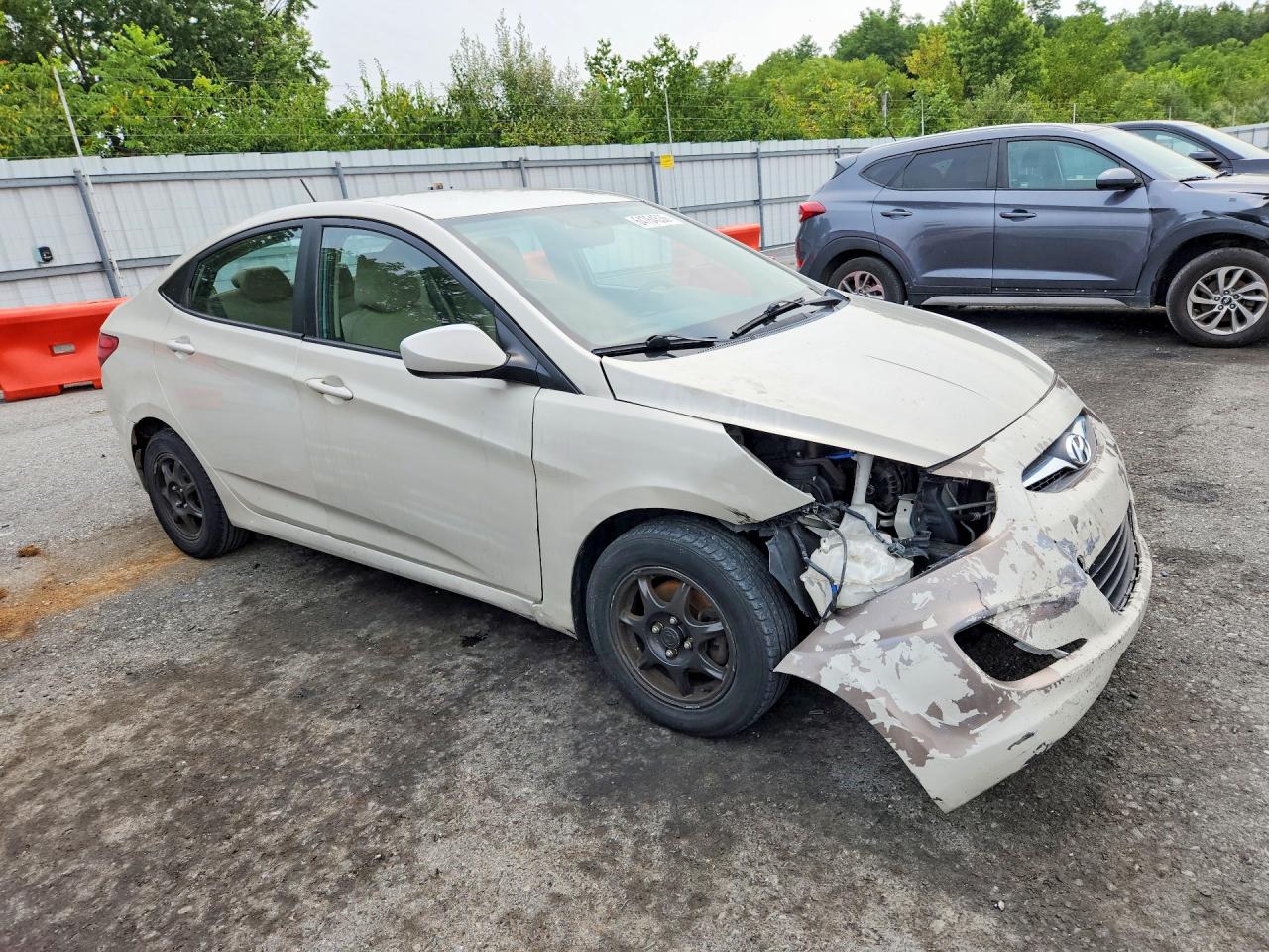2015 Hyundai Accent Gls White vin: KMHCT4AE6FU917026