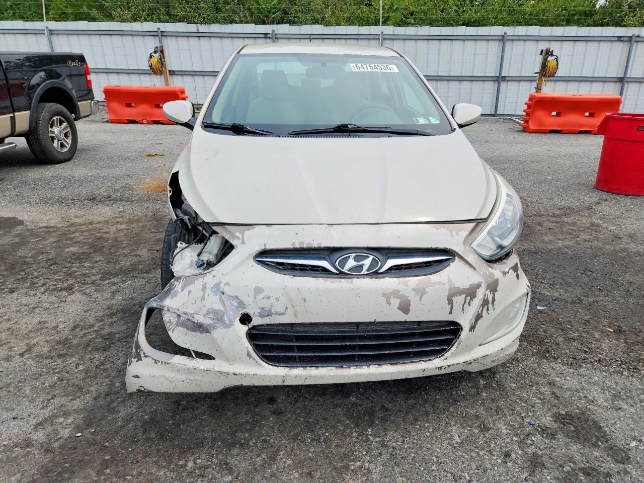 2015 Hyundai Accent Gls White vin: KMHCT4AE6FU917026
