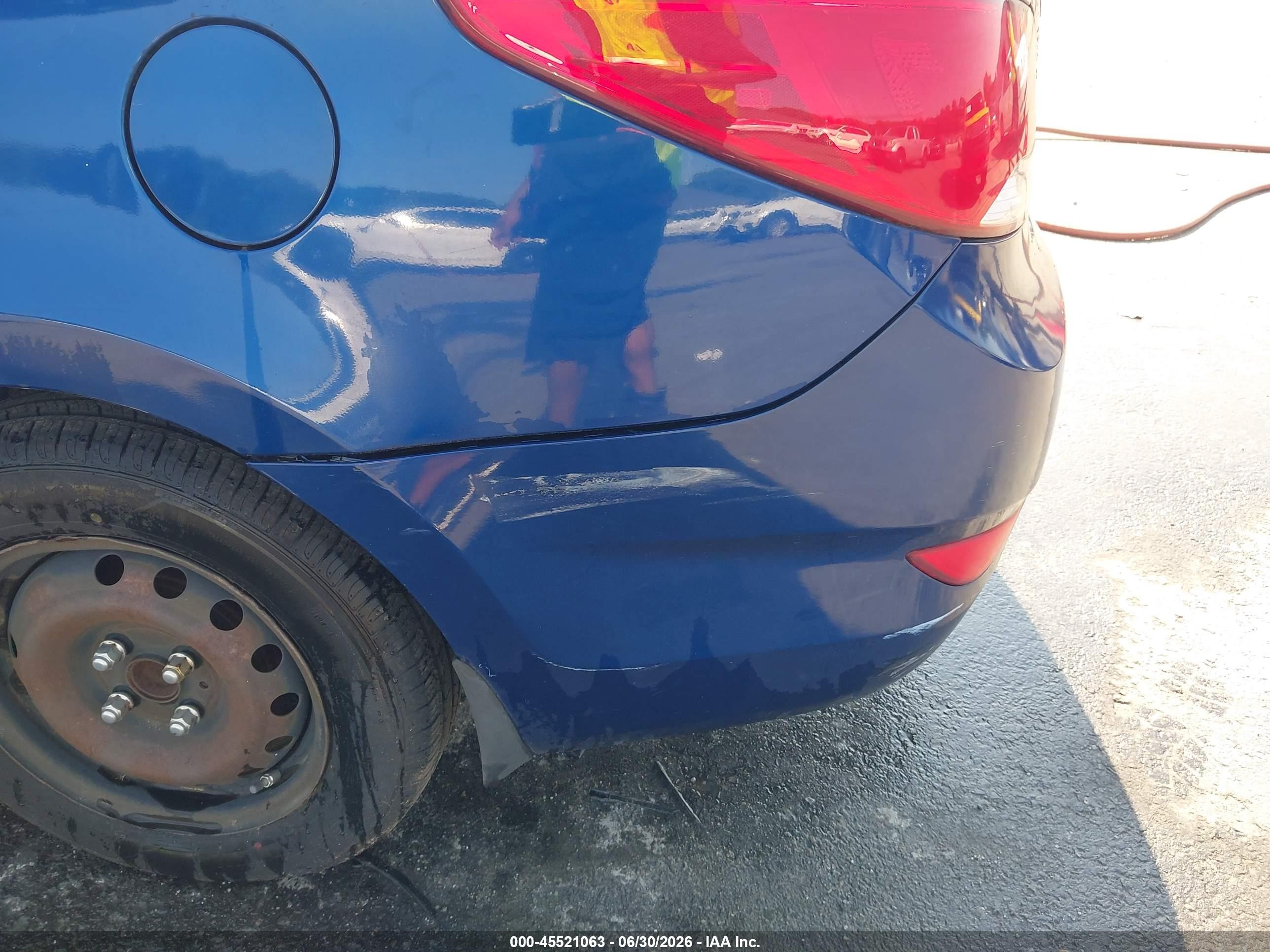 2015 Hyundai Accent Gls Синий vin: KMHCT4AE6FU921772