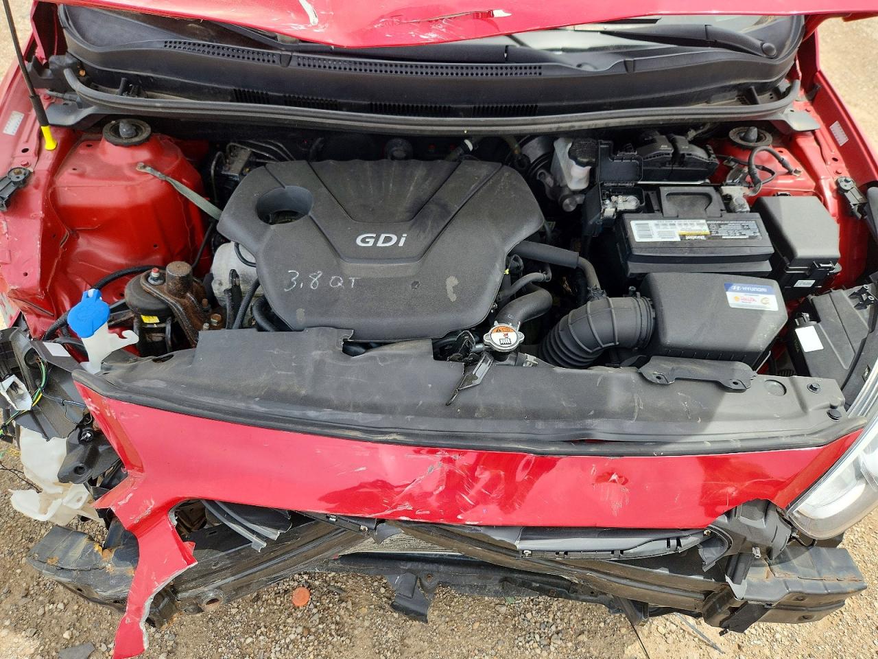 2015 Hyundai Accent Gls Red vin: KMHCT4AE6FU933212