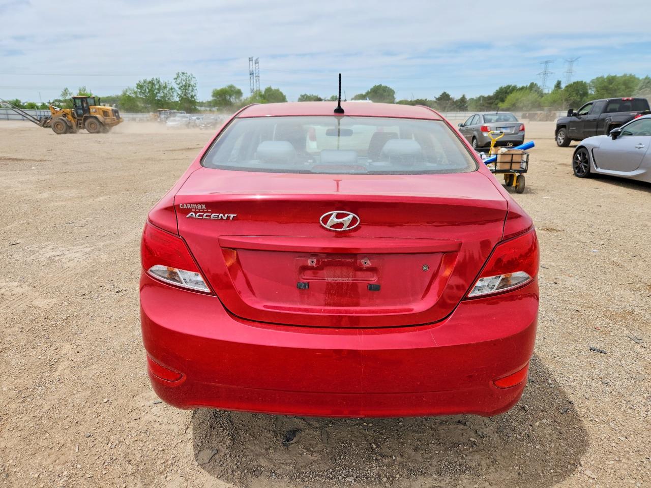 2015 Hyundai Accent Gls Red vin: KMHCT4AE6FU933212