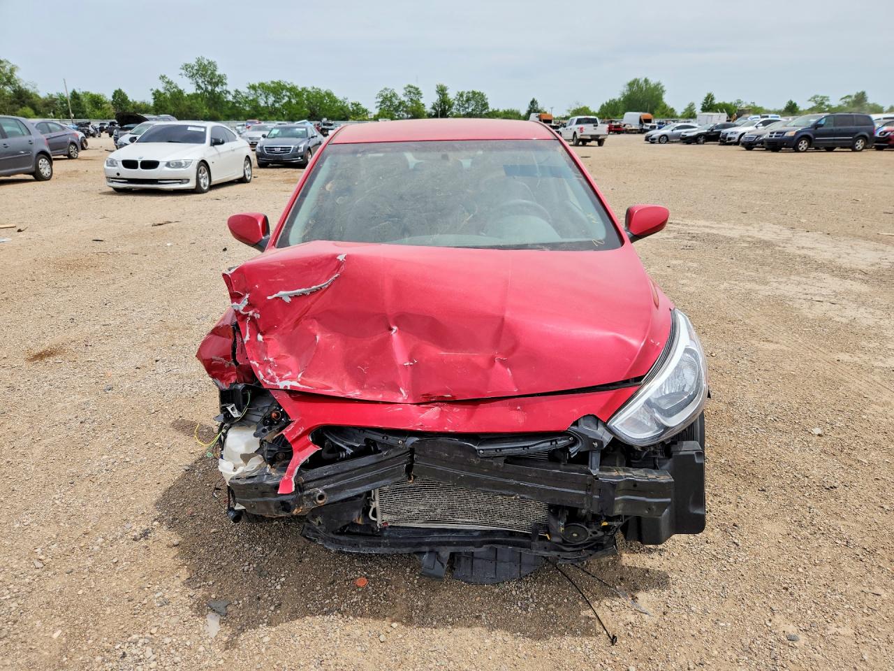 2015 Hyundai Accent Gls Red vin: KMHCT4AE6FU933212