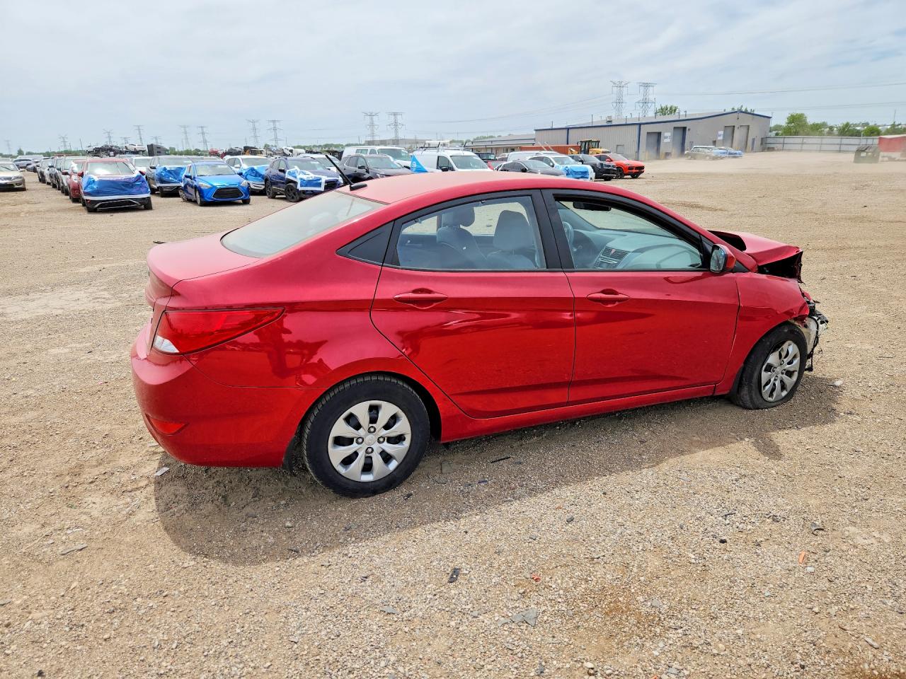 2015 Hyundai Accent Gls Red vin: KMHCT4AE6FU933212