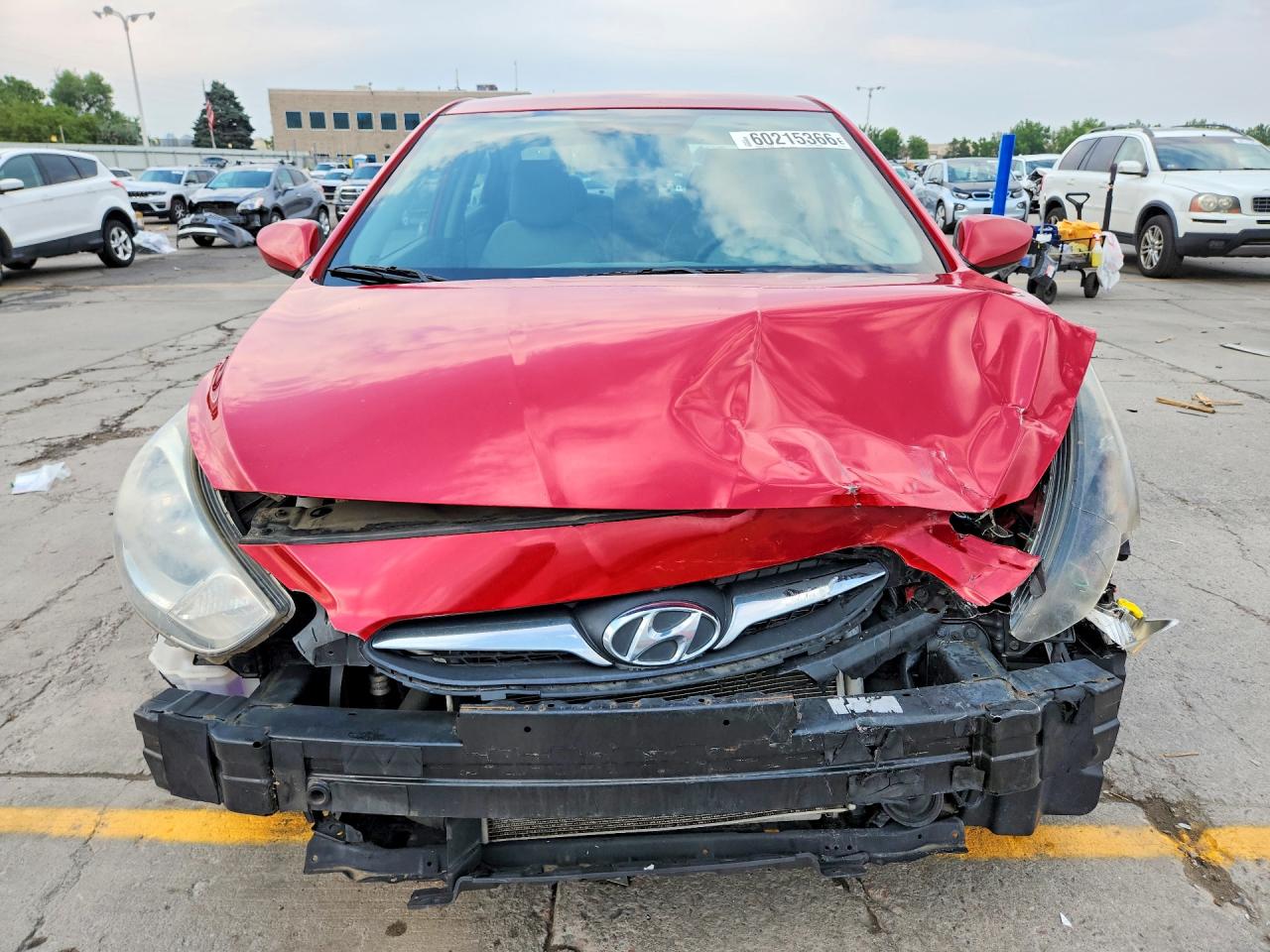 2012 Hyundai Accent Gls Red vin: KMHCT4AE7CU085143