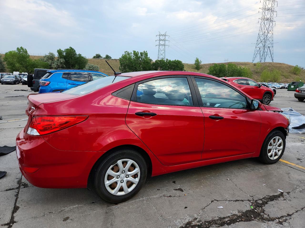 2012 Hyundai Accent Gls Red vin: KMHCT4AE7CU085143