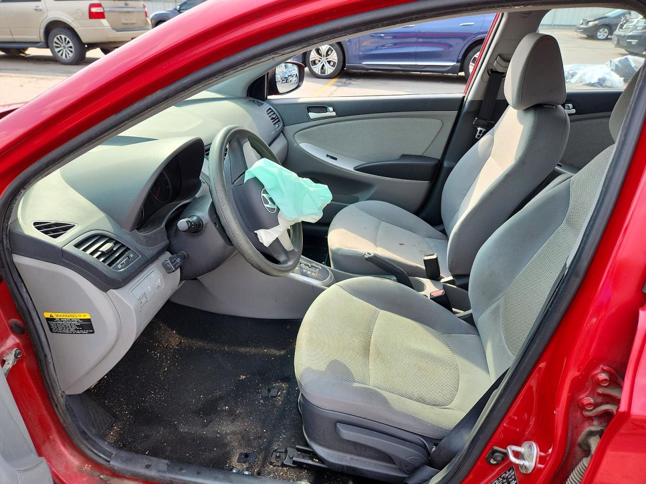 2012 Hyundai Accent Gls Red vin: KMHCT4AE7CU085143