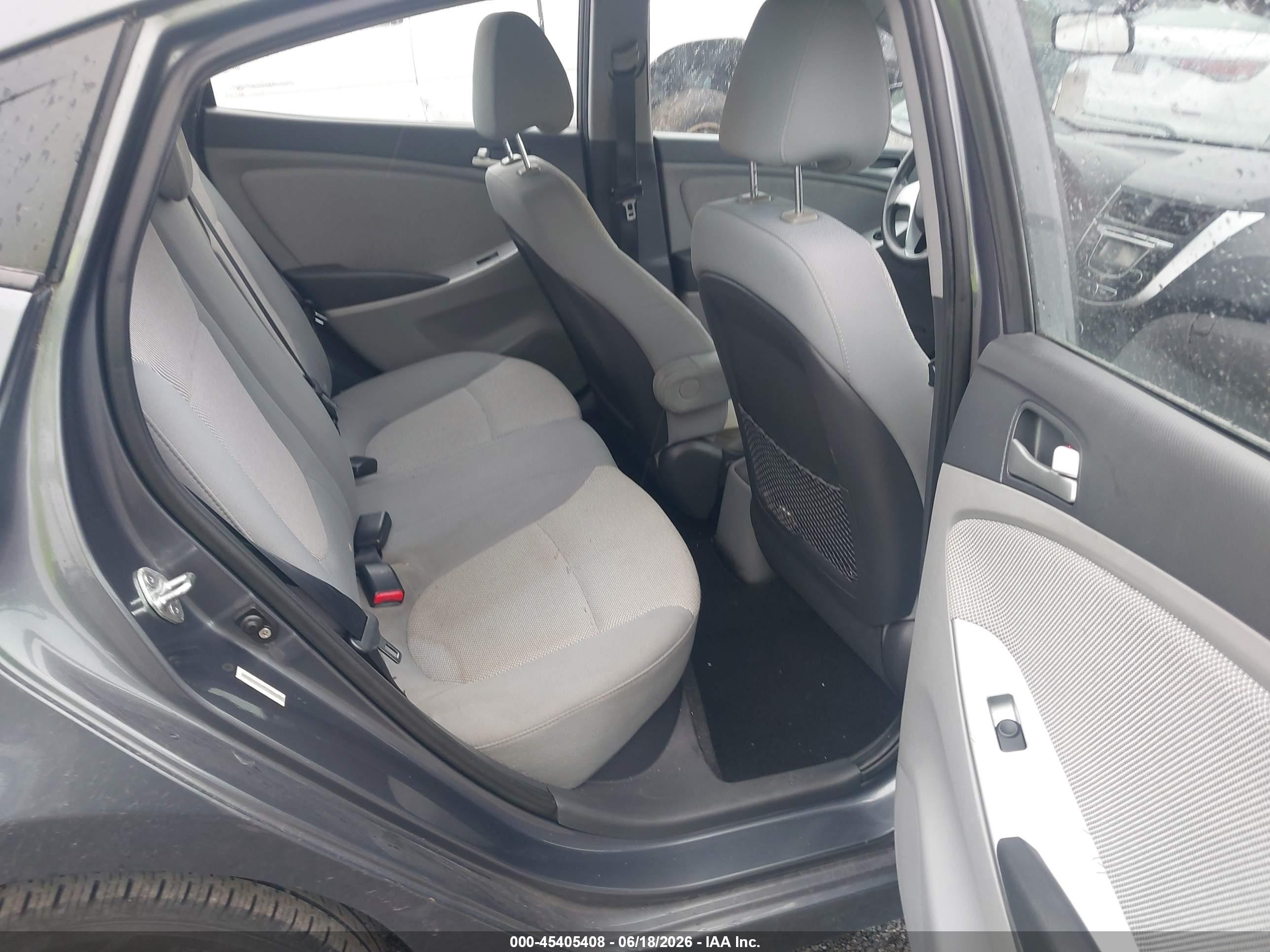 2012 Hyundai Accent Gls Gray vin: KMHCT4AE7CU206804