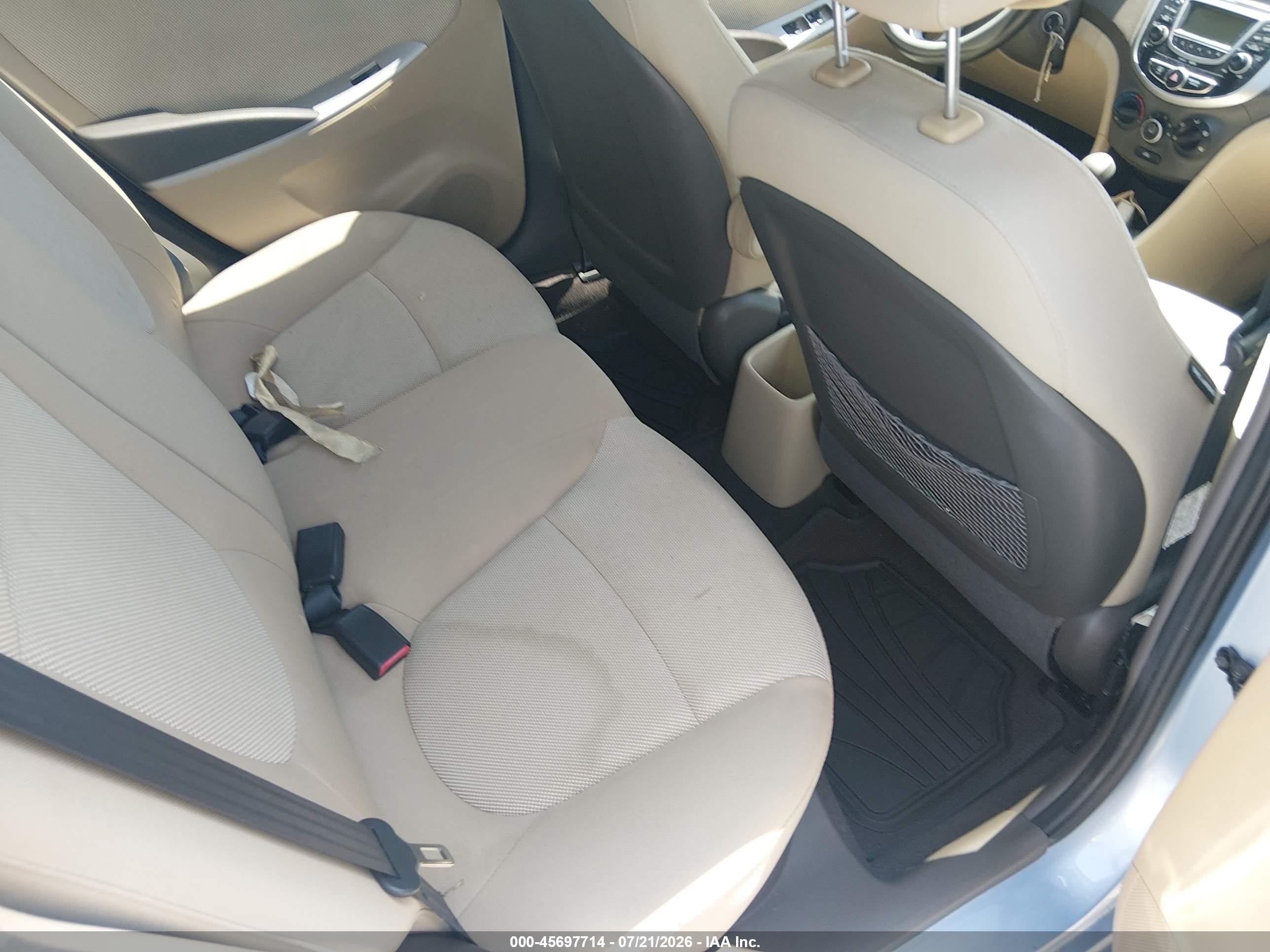 2012 Hyundai Accent Gls Light Blue vin: KMHCT4AE7CU229046