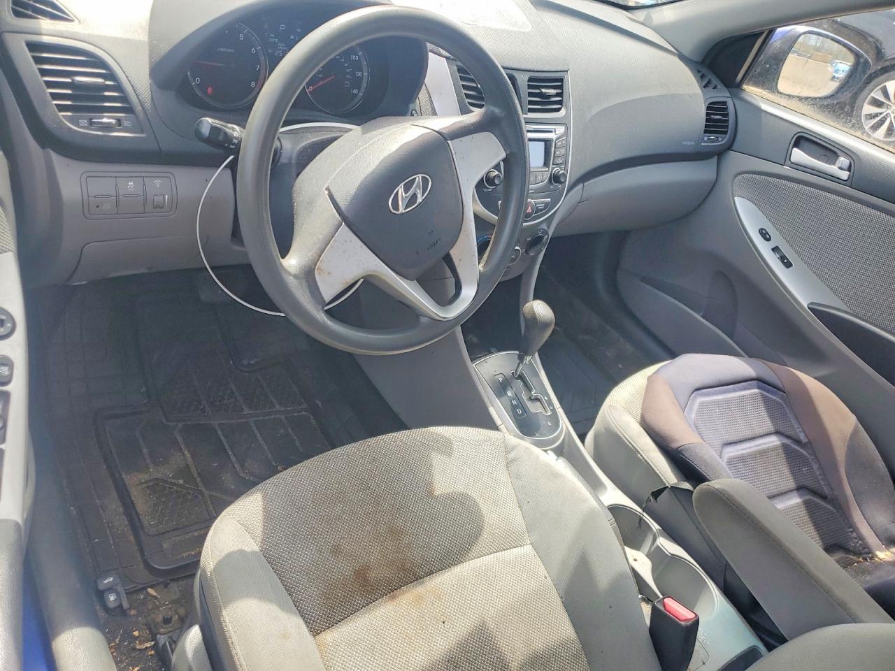 2013 Hyundai Accent Blue vin: KMHCT4AE7DU281343