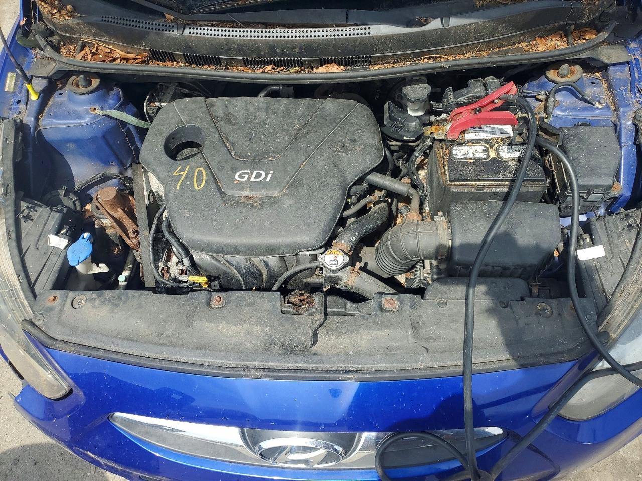 2013 Hyundai Accent Blue vin: KMHCT4AE7DU281343