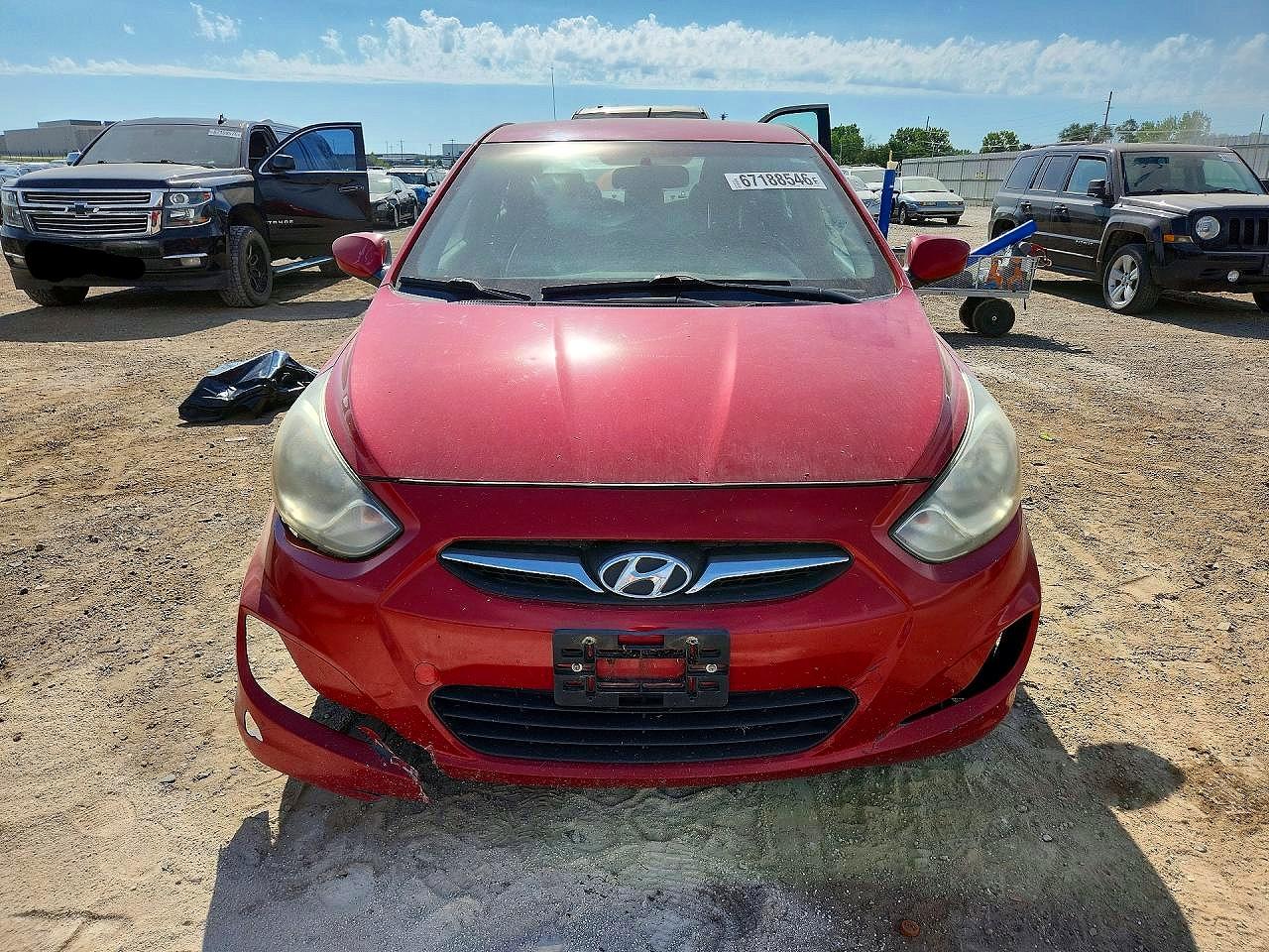 2013 Hyundai Accent Gls Red vin: KMHCT4AE7DU494812