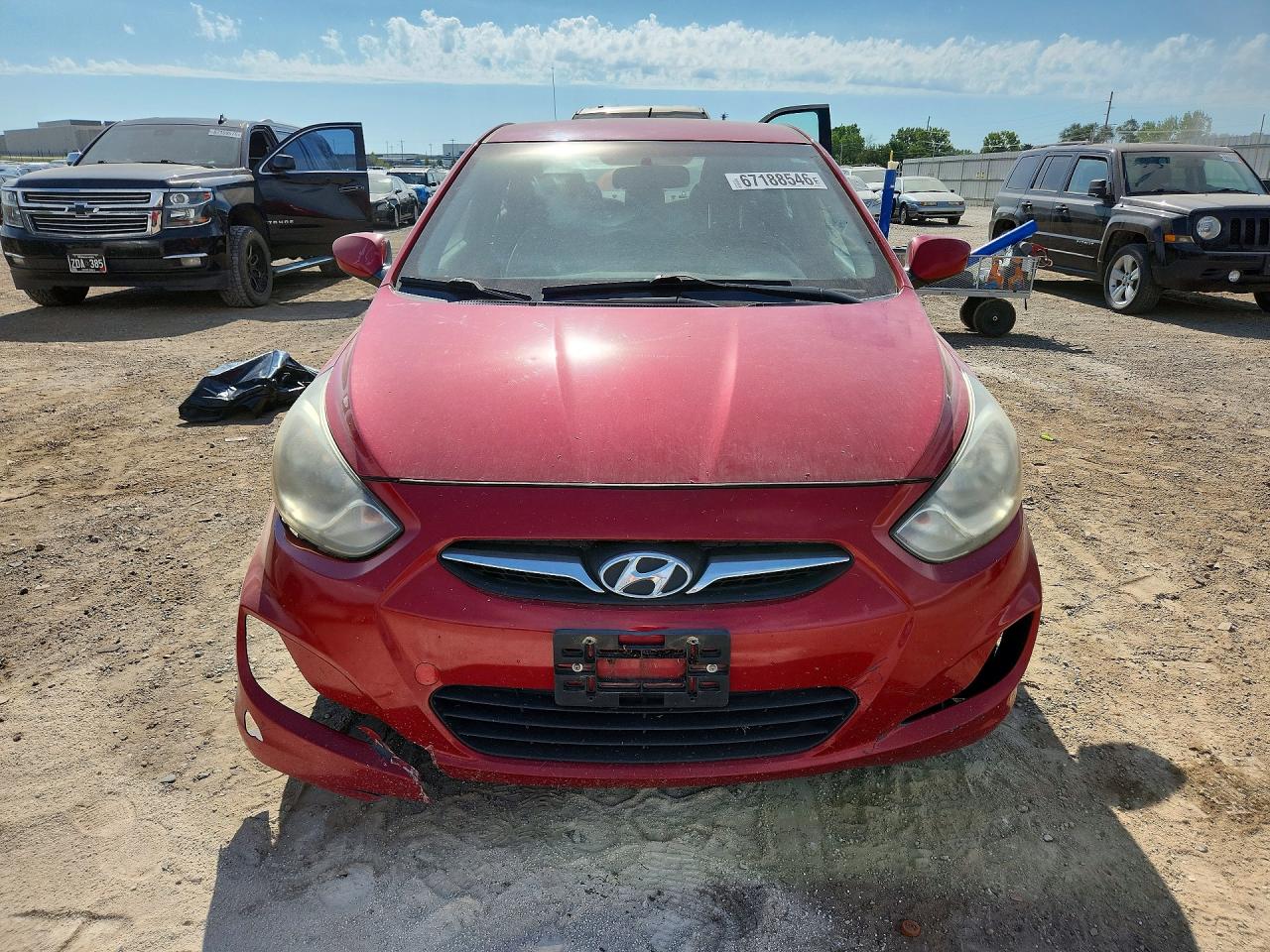 2013 Hyundai Accent Gls Red vin: KMHCT4AE7DU494812