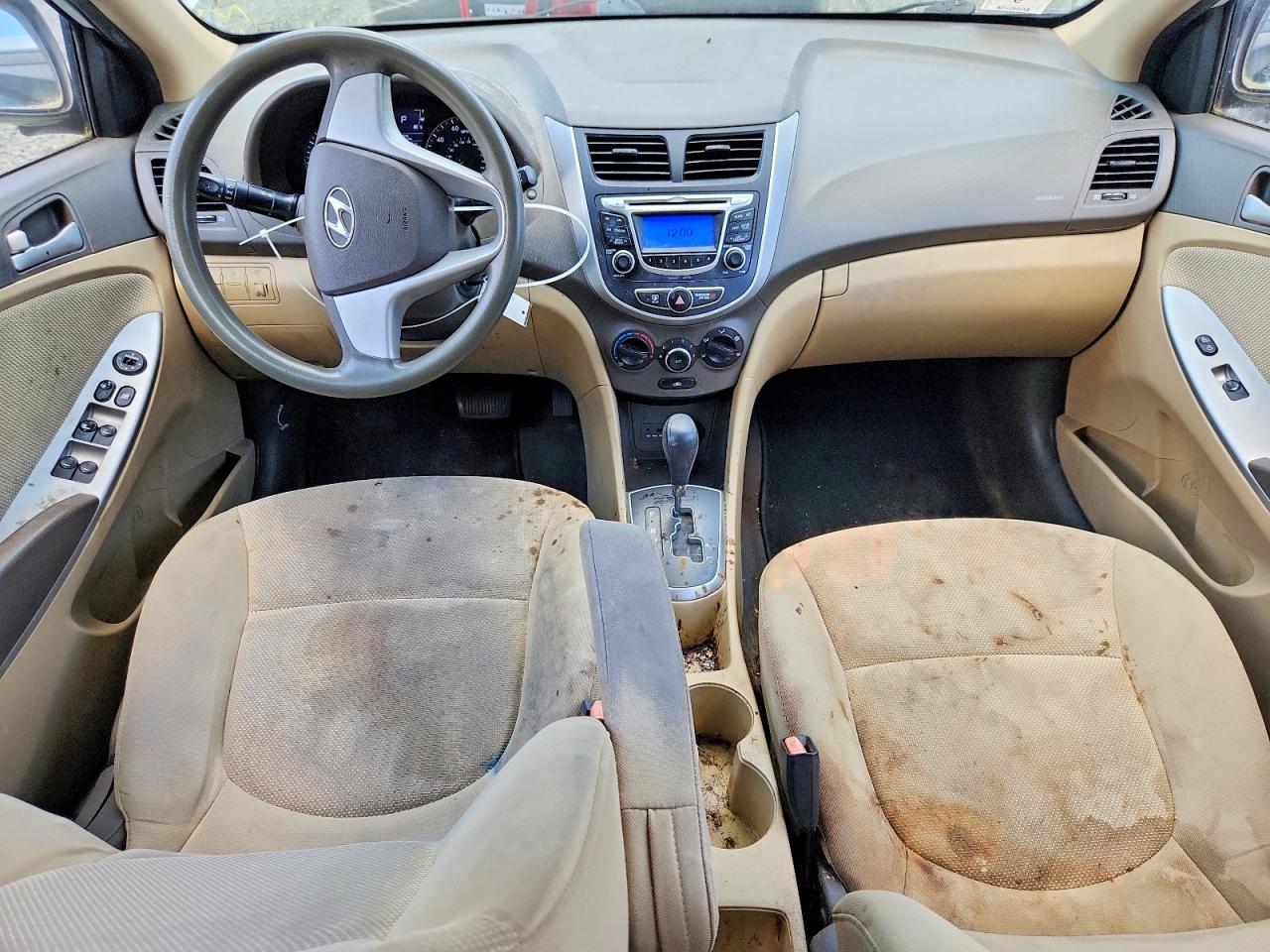 2013 Hyundai Accent Gls White vin: KMHCT4AE7DU506960