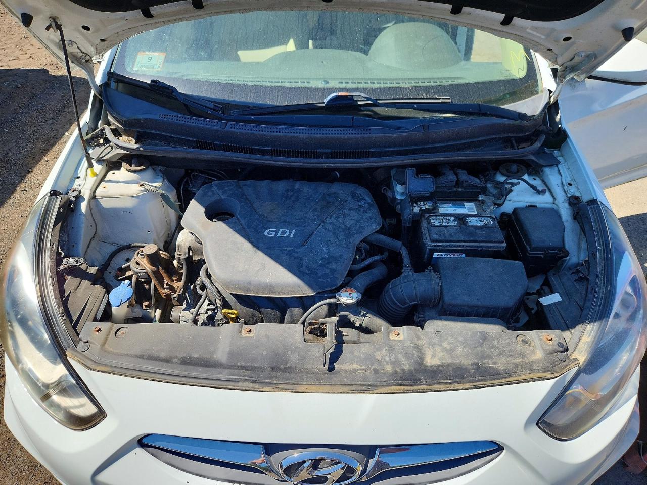 2013 Hyundai Accent Gls White vin: KMHCT4AE7DU506960