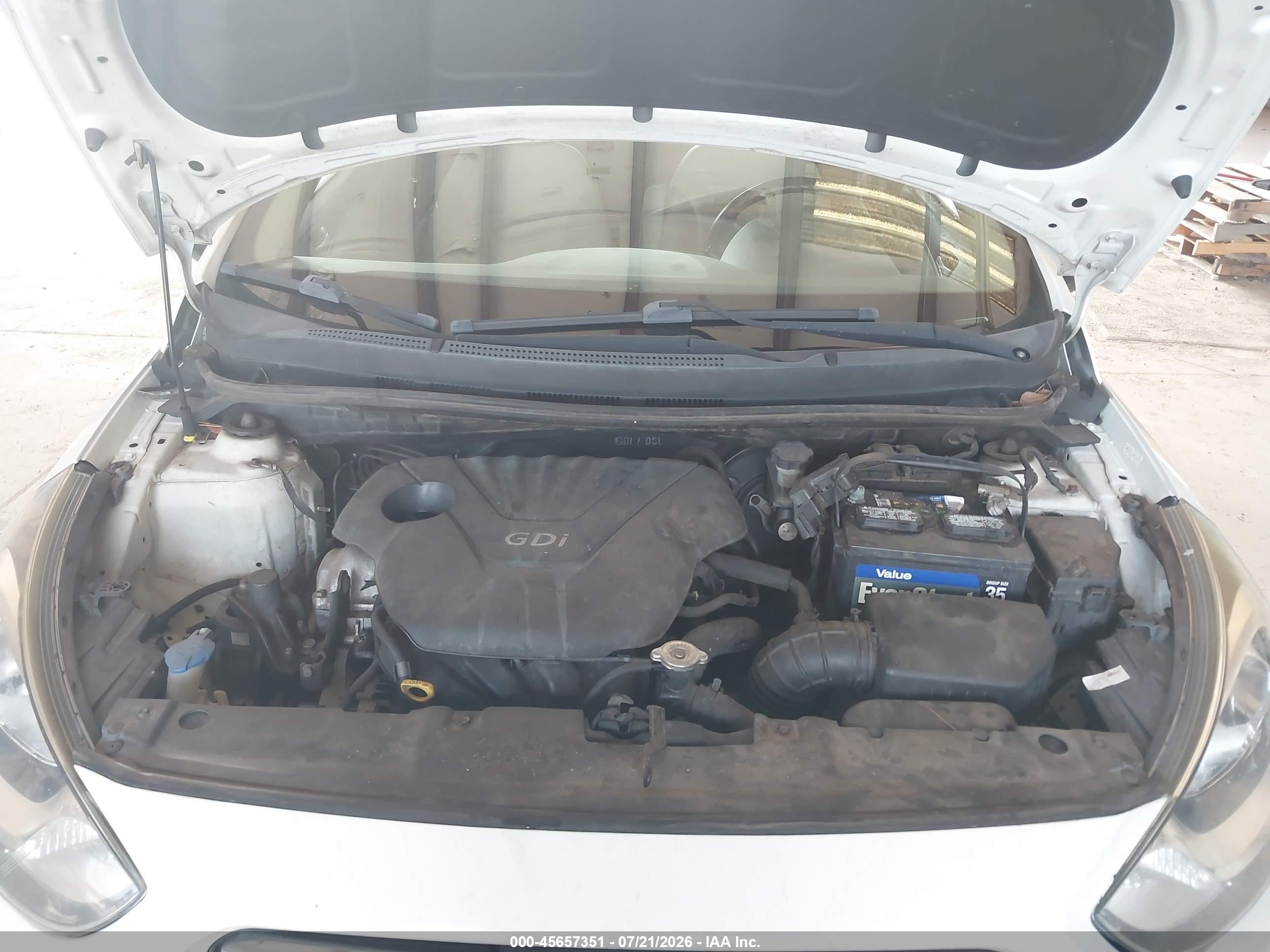 2013 Hyundai Accent Gls White vin: KMHCT4AE7DU523094