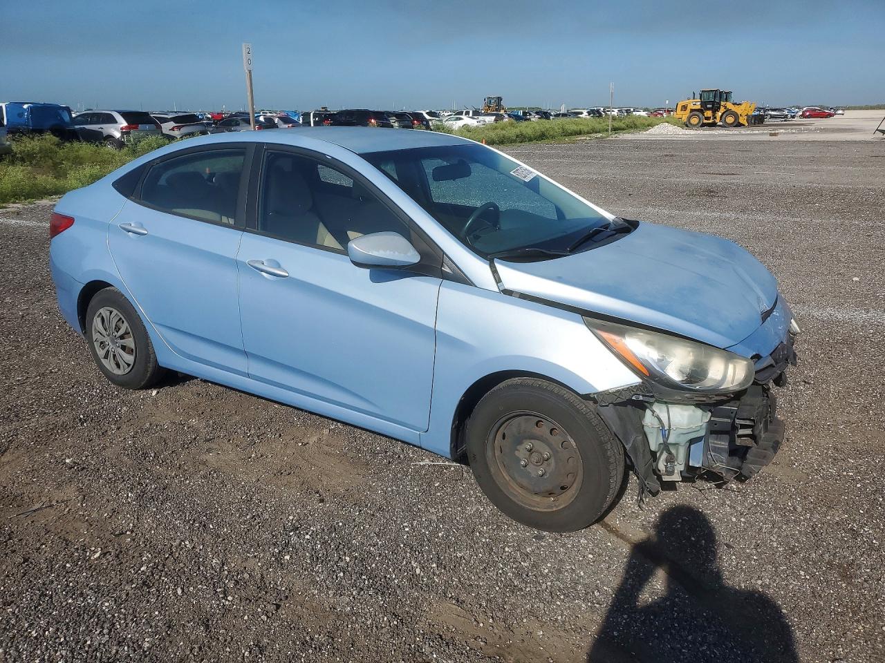 2013 Hyundai Accent Gls Blue vin: KMHCT4AE7DU526304
