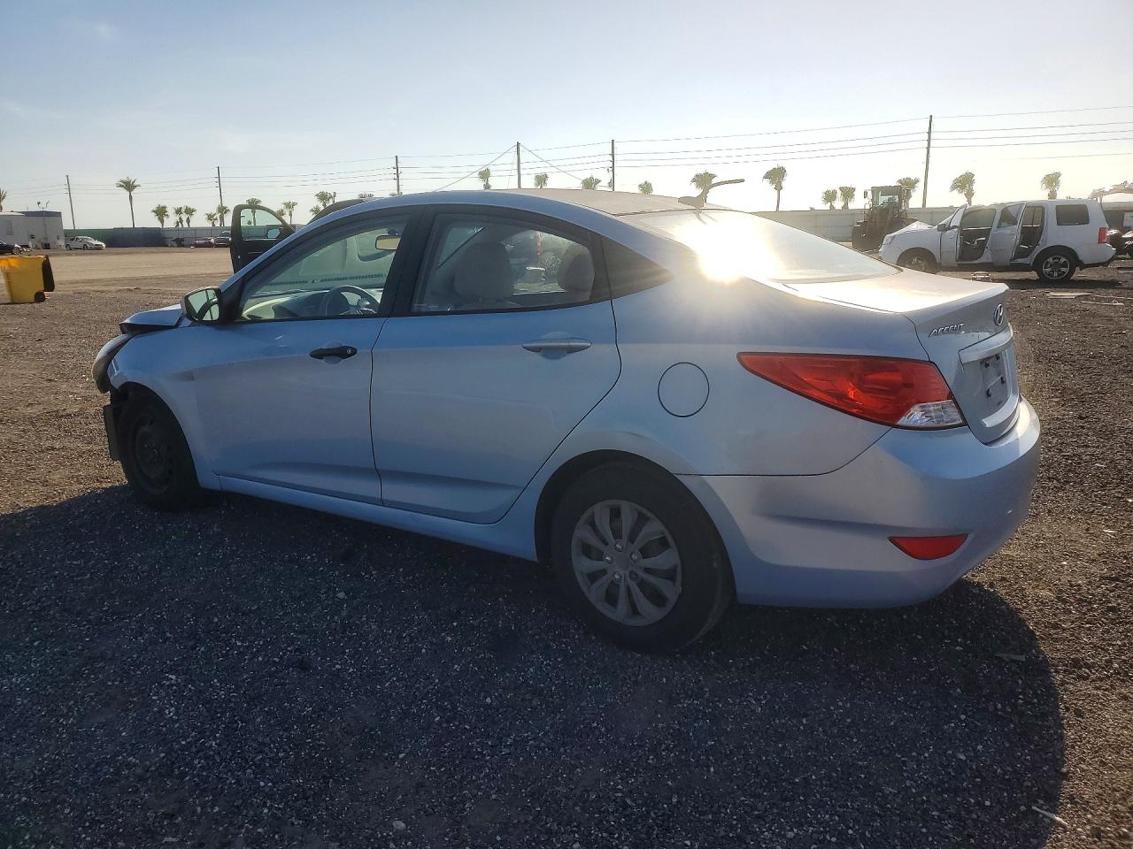 2013 Hyundai Accent Gls Blue vin: KMHCT4AE7DU526304