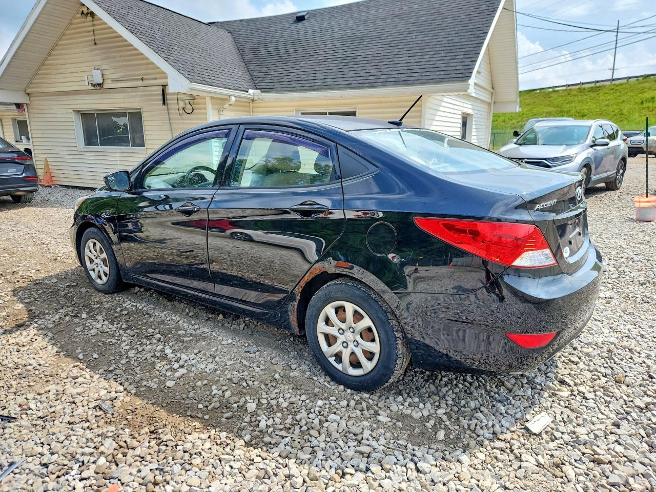 2013 Hyundai Accent Gls Black vin: KMHCT4AE7DU584901