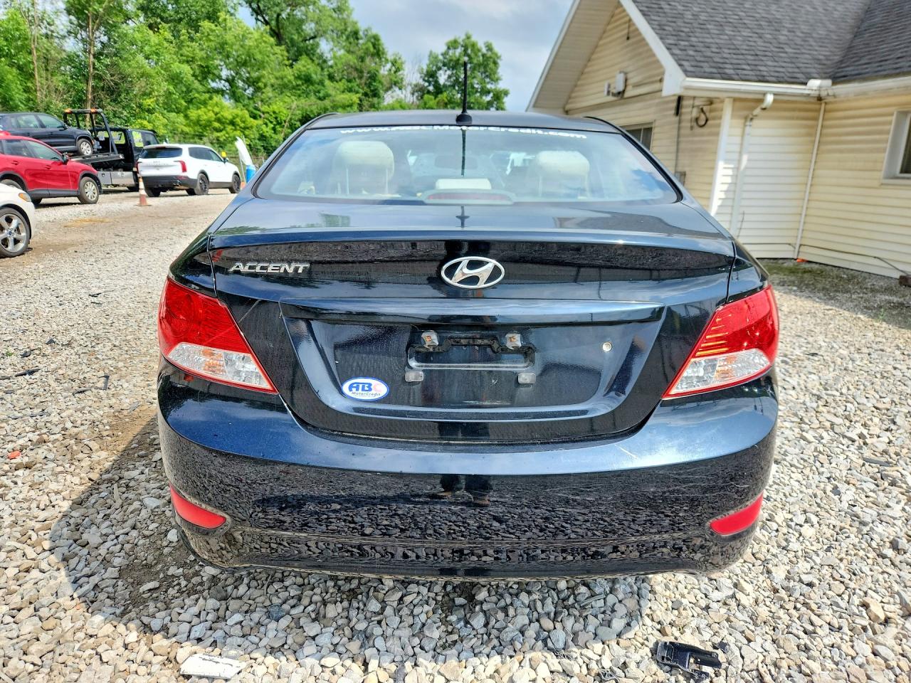 2013 Hyundai Accent Gls Black vin: KMHCT4AE7DU584901