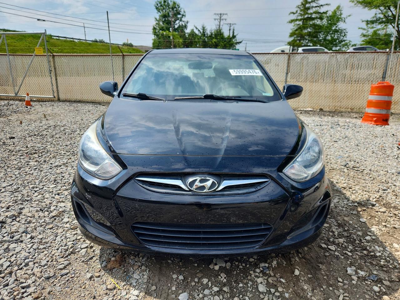 2013 Hyundai Accent Gls Black vin: KMHCT4AE7DU584901