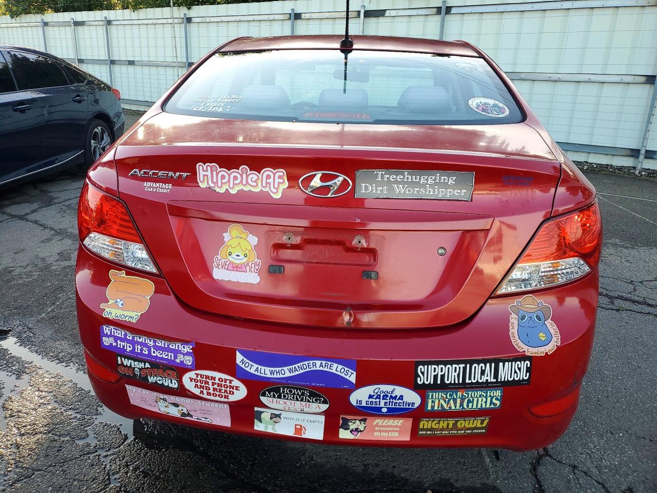 2014 Hyundai Accent Gls Red vin: KMHCT4AE7EU696647