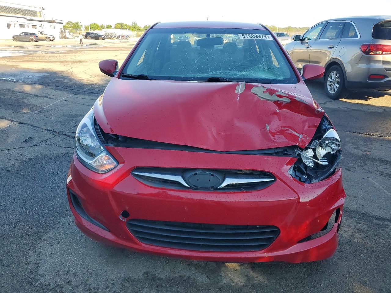 2014 Hyundai Accent Gls Red vin: KMHCT4AE7EU696647