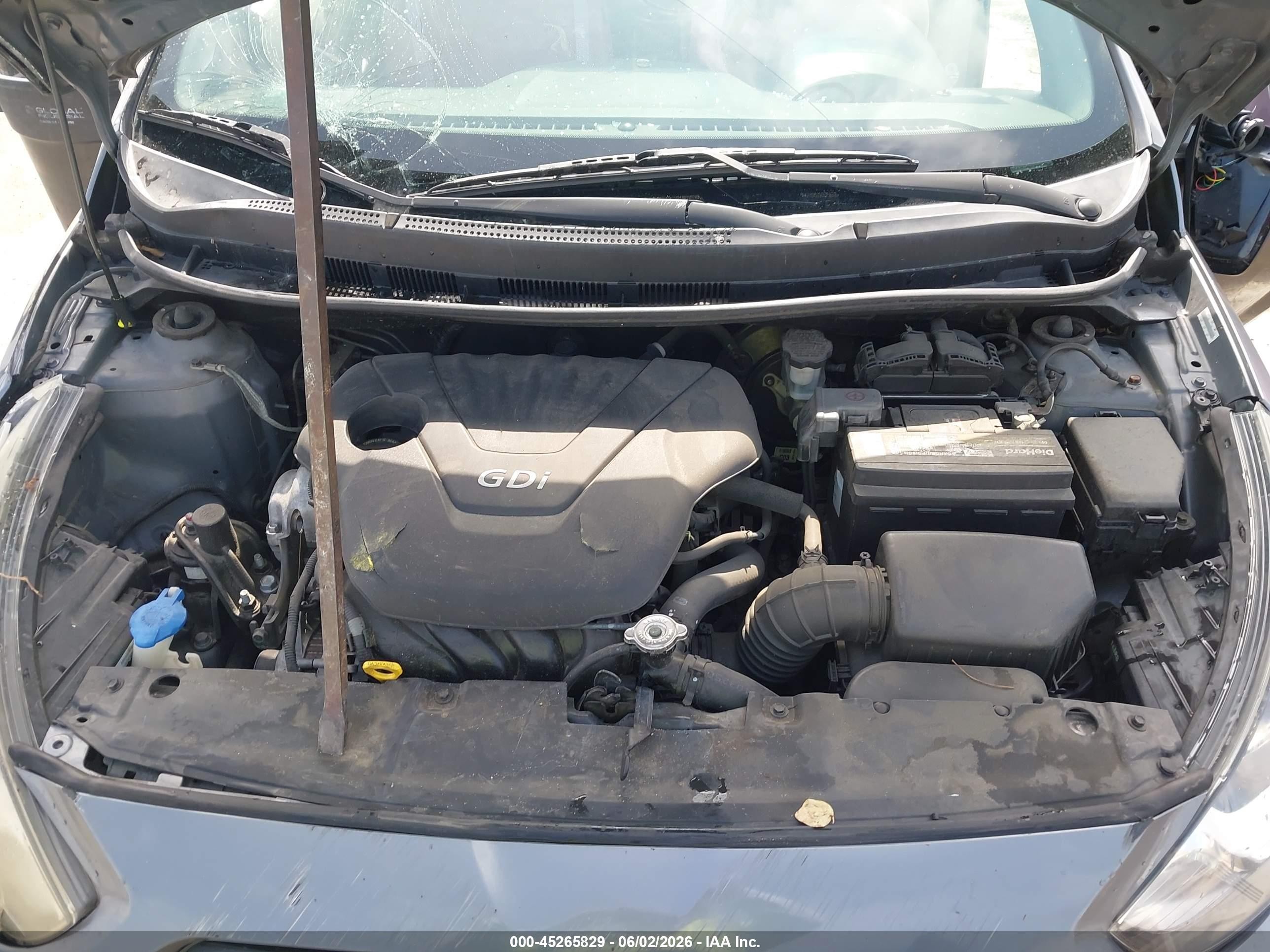 2014 Hyundai Accent Gls Gray vin: KMHCT4AE7EU698401
