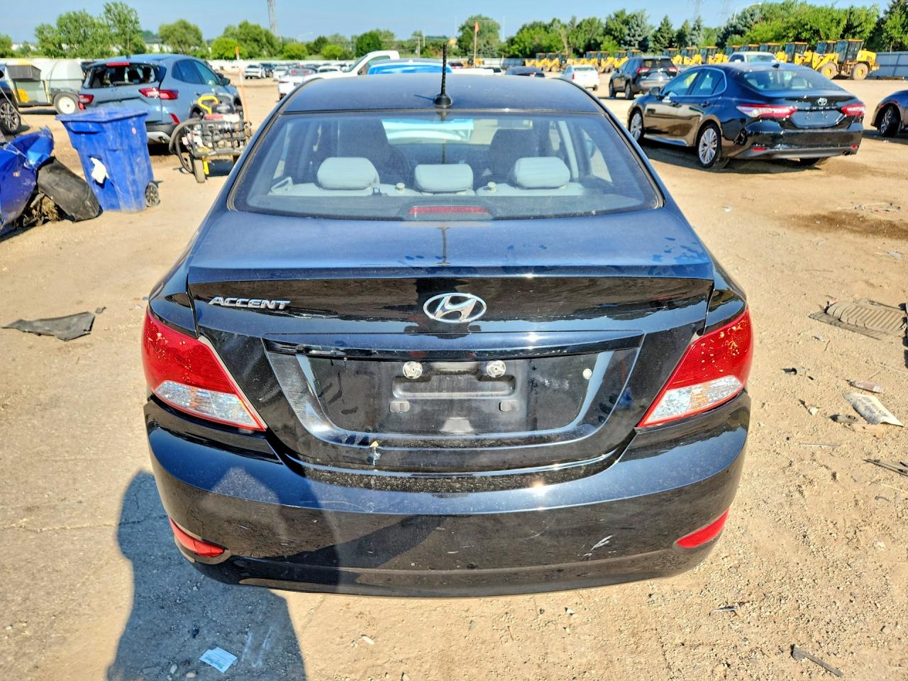 2014 Hyundai Accent Gls Черный vin: KMHCT4AE7EU718162
