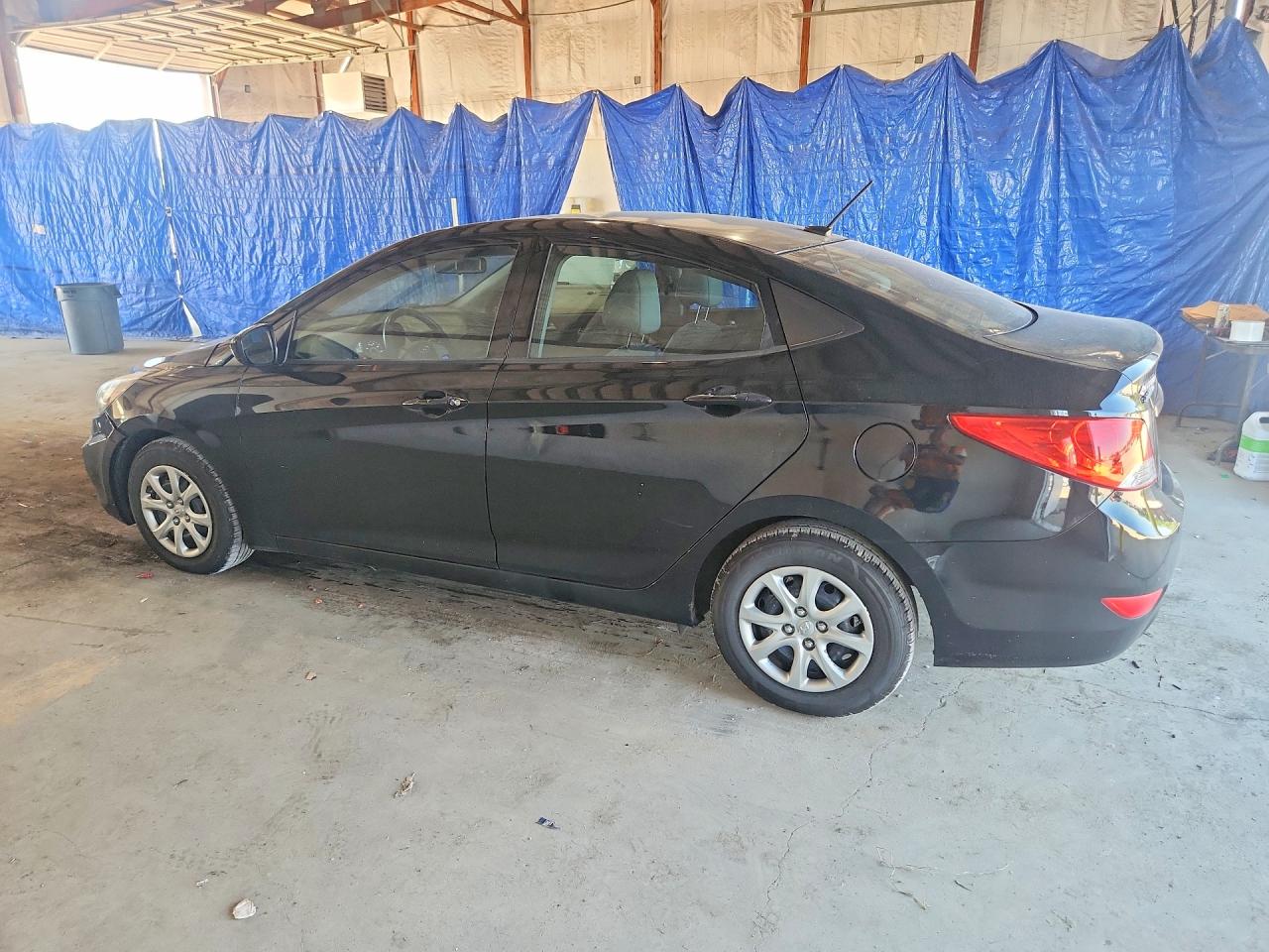 2014 Hyundai Accent Gls Black vin: KMHCT4AE7EU742770