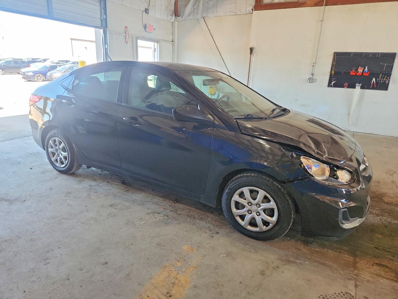 2014 Hyundai Accent Gls Black vin: KMHCT4AE7EU742770