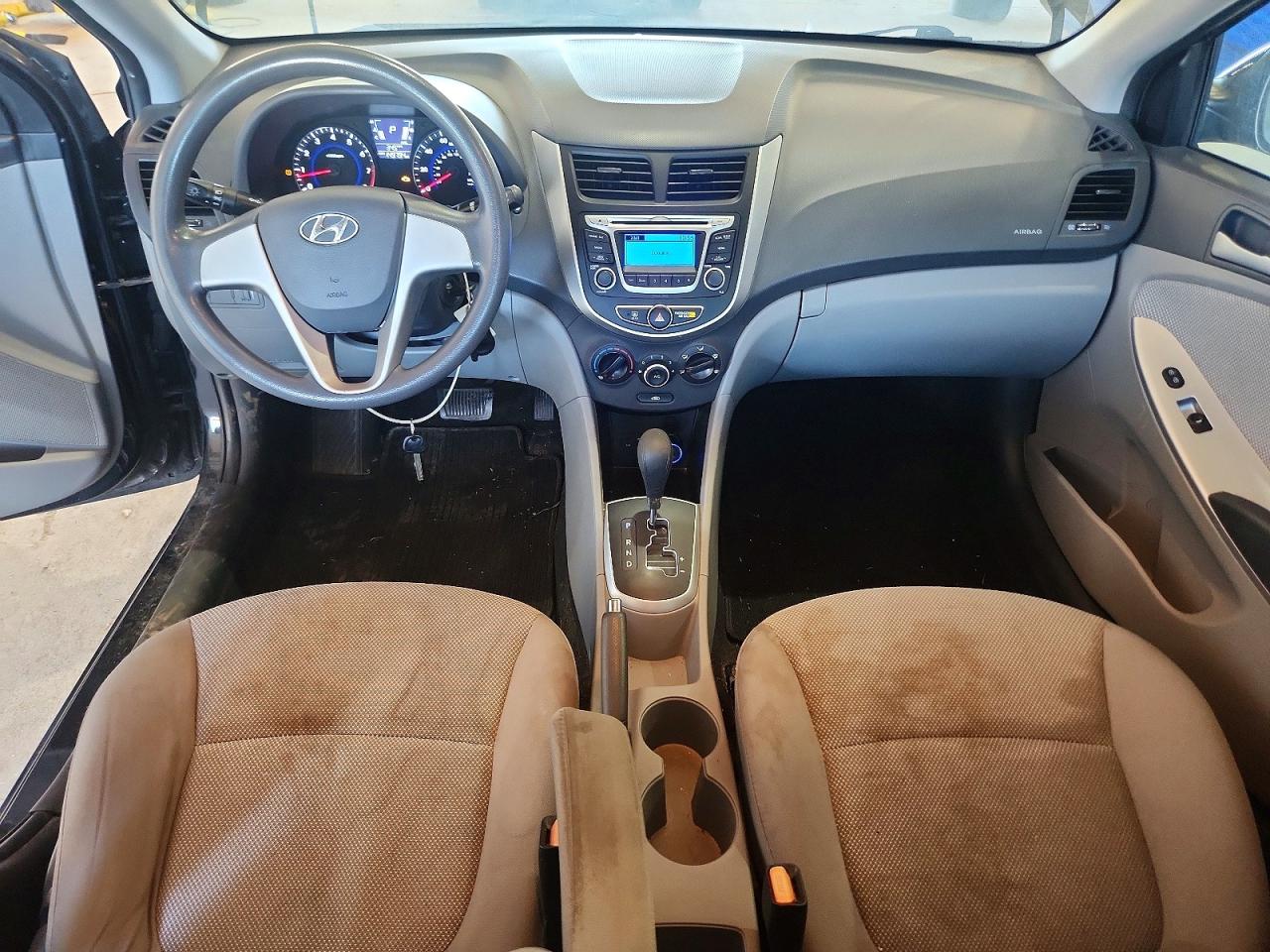 2014 Hyundai Accent Gls Black vin: KMHCT4AE7EU742770