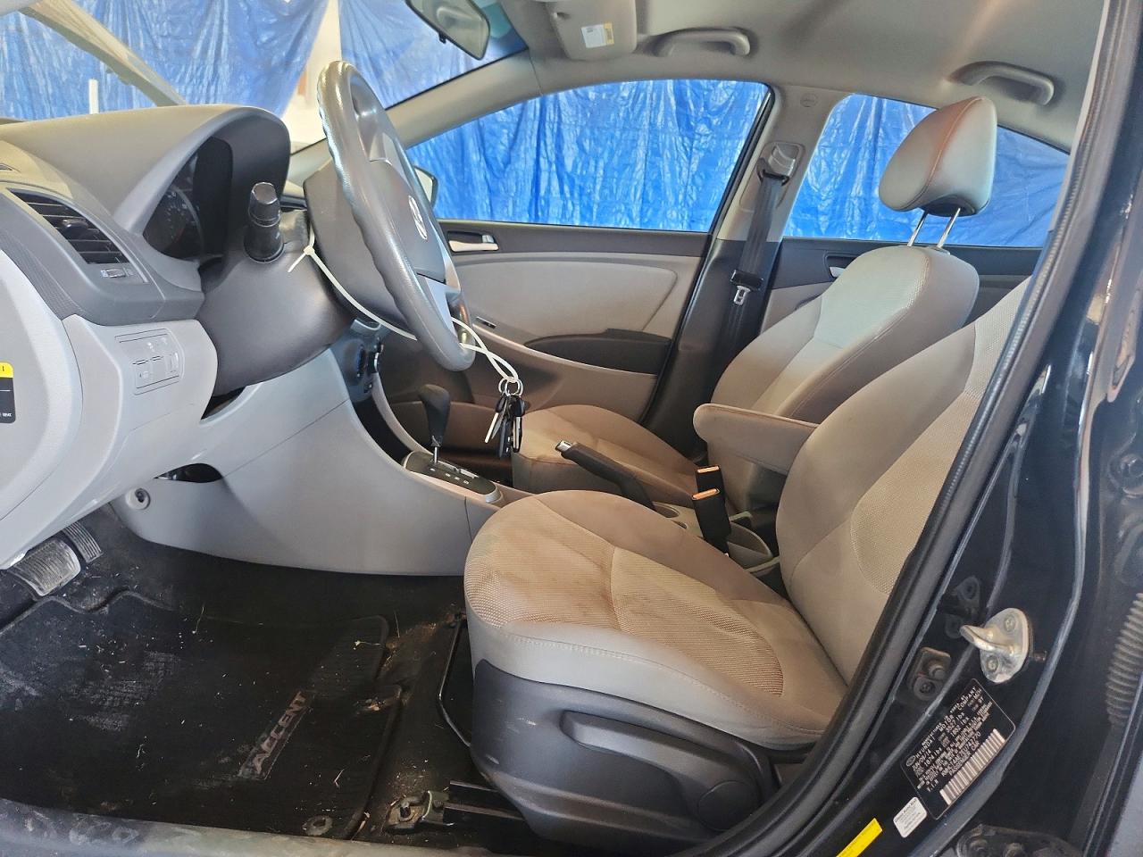 2014 Hyundai Accent Gls Black vin: KMHCT4AE7EU742770