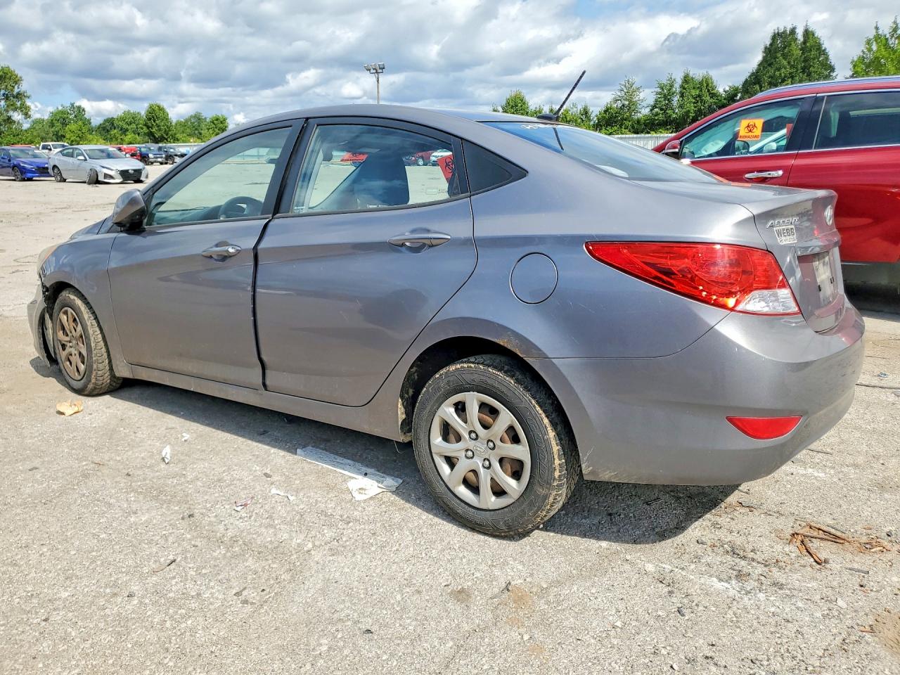 2014 Hyundai Accent Gls Gray vin: KMHCT4AE7EU743739