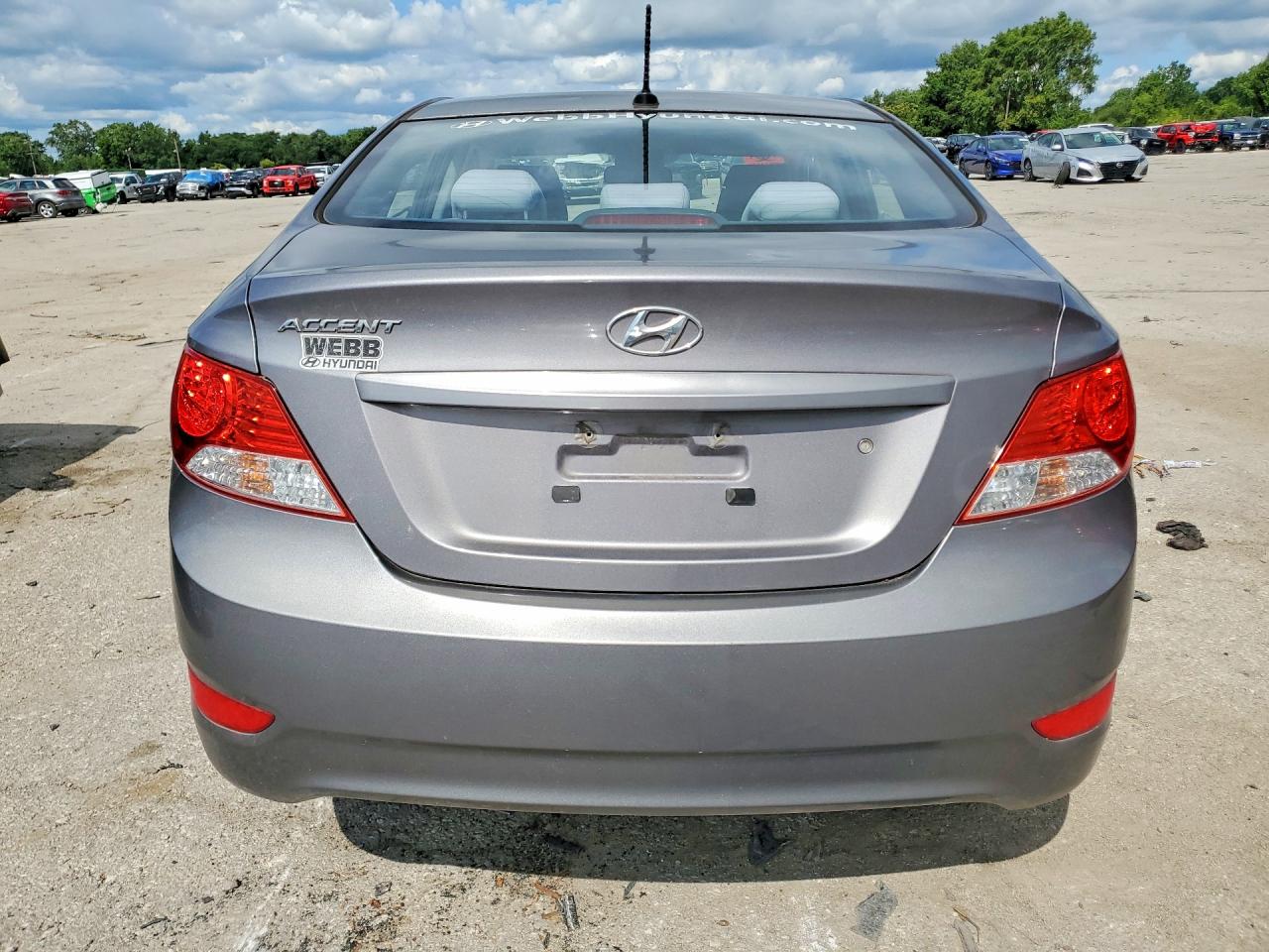 2014 Hyundai Accent Gls Gray vin: KMHCT4AE7EU743739