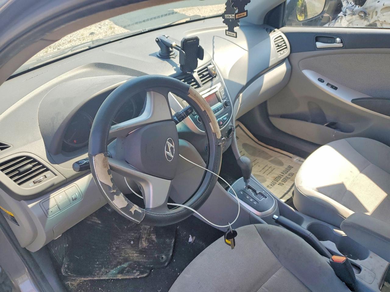 2014 Hyundai Accent Gls Gray vin: KMHCT4AE7EU743739