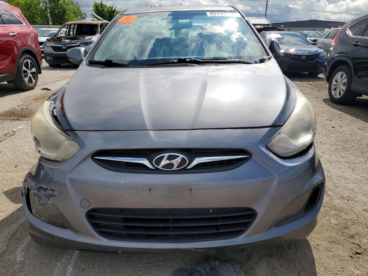 2014 Hyundai Accent Gls Gray vin: KMHCT4AE7EU743739