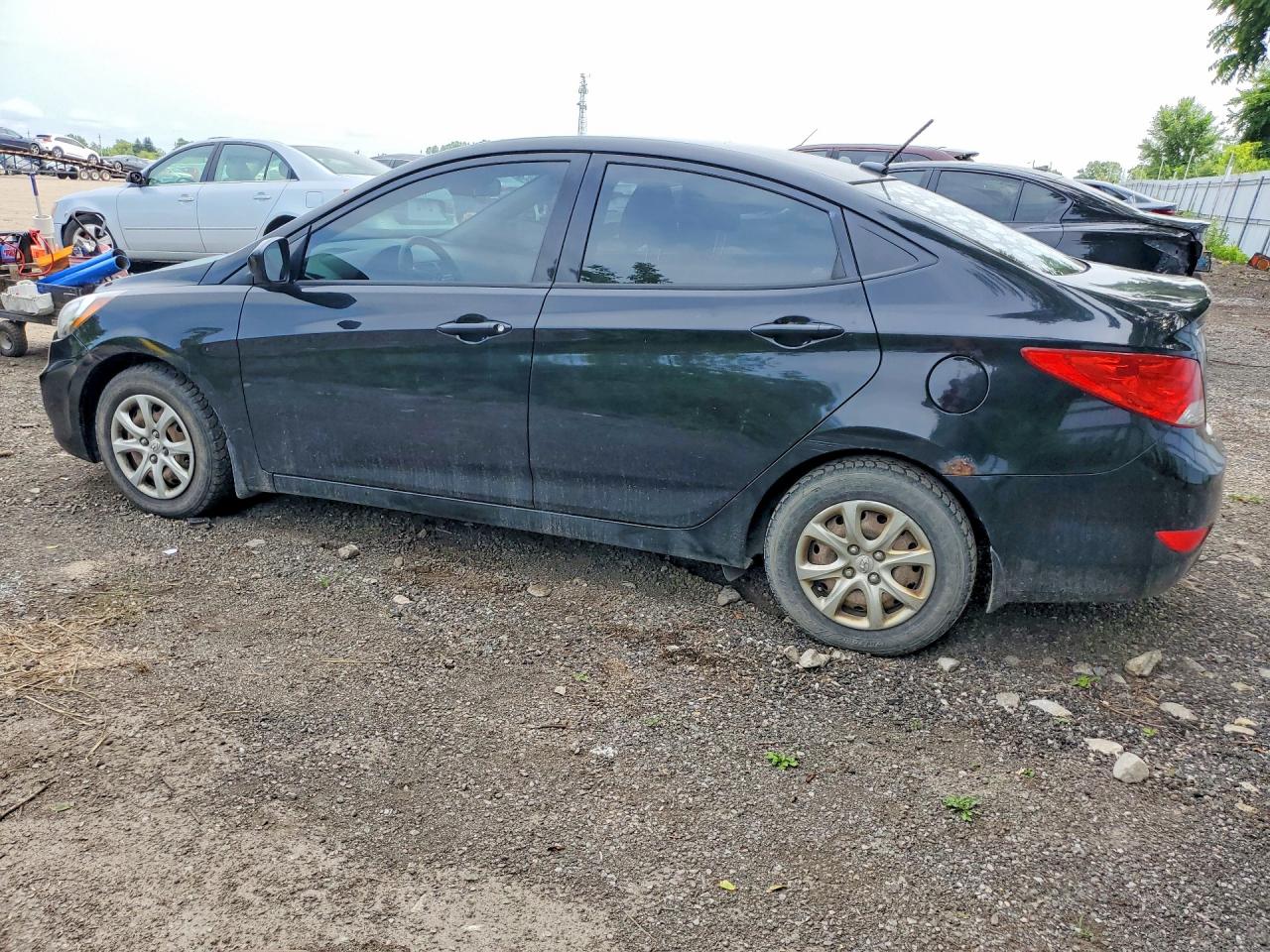 2014 Hyundai Accent Gls Black vin: KMHCT4AE7EU772268